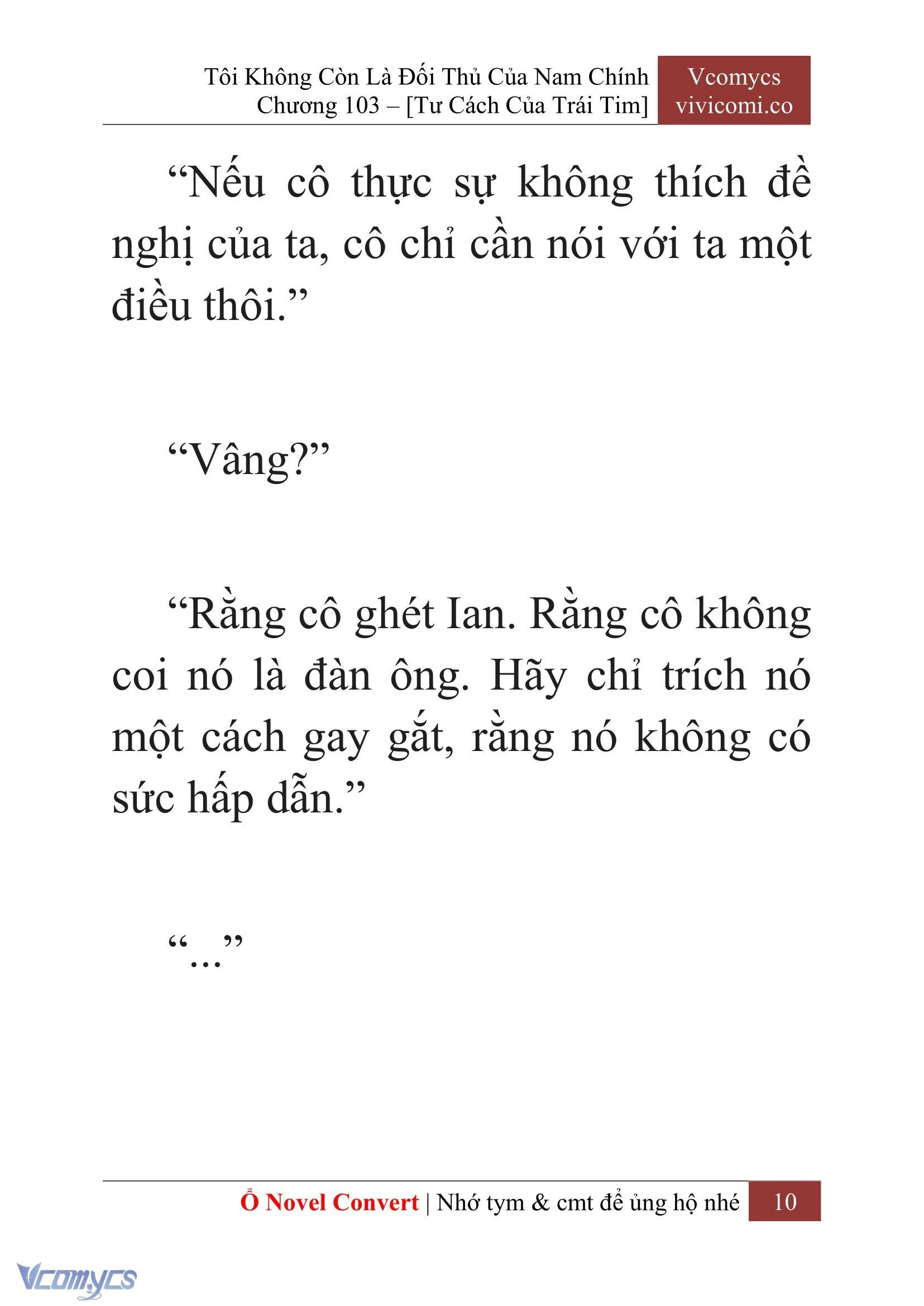 [Novel] Tôi Không Còn Là Đối Thủ Của Nam Chính Chapter  103 - 12