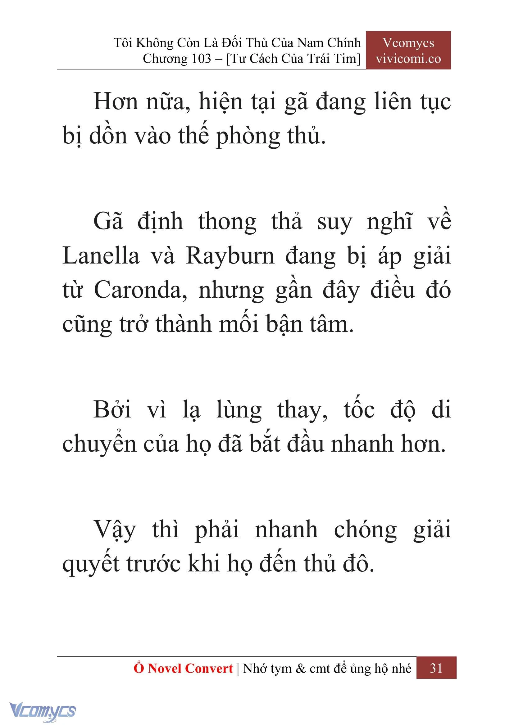 [Novel] Tôi Không Còn Là Đối Thủ Của Nam Chính Chapter  103 - 33