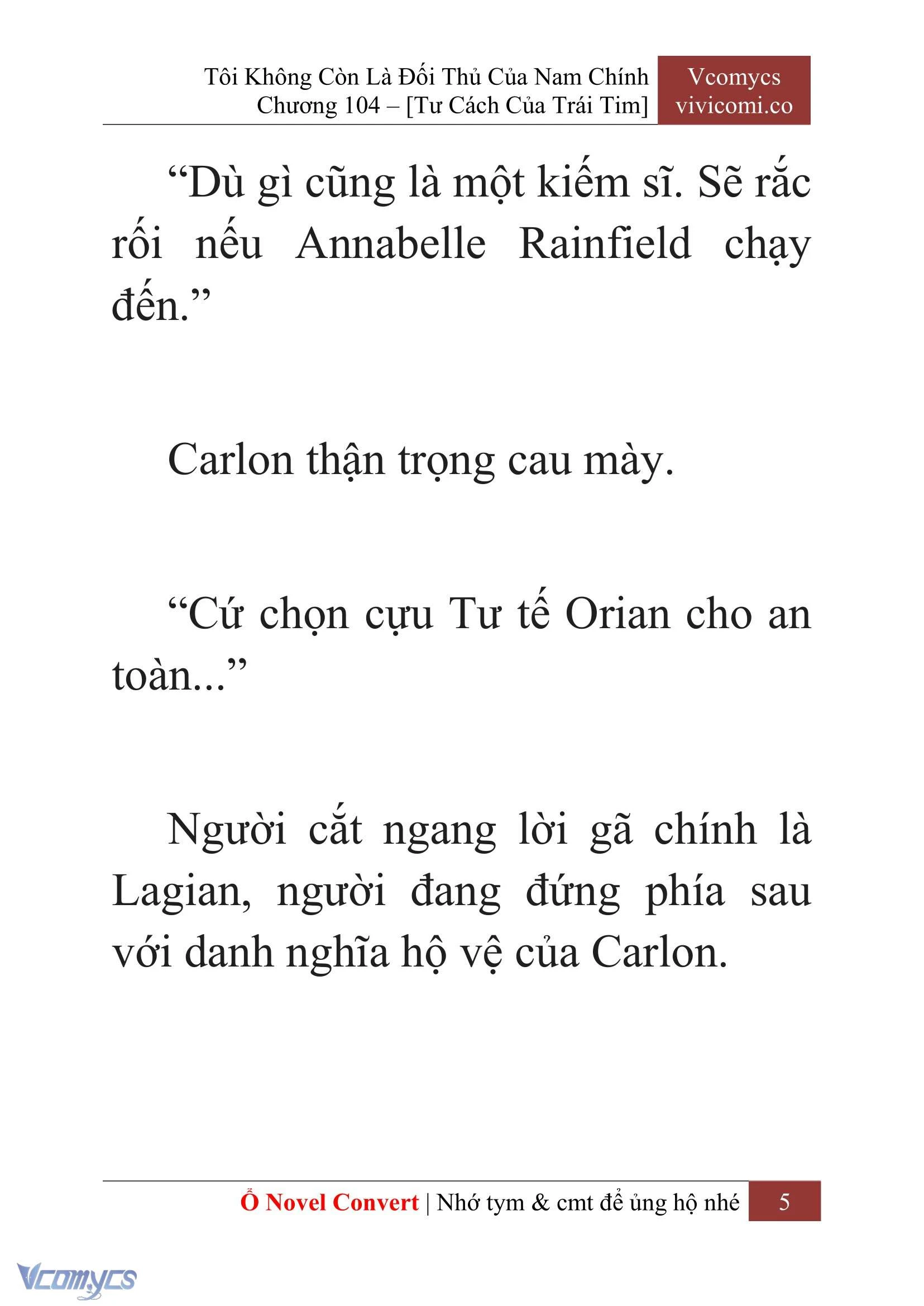 [Novel] Tôi Không Còn Là Đối Thủ Của Nam Chính Chapter  104 - 7