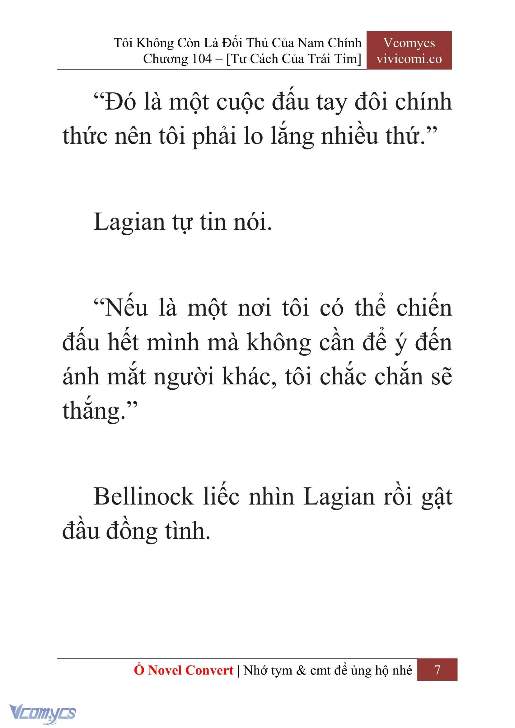 [Novel] Tôi Không Còn Là Đối Thủ Của Nam Chính Chapter  104 - 9