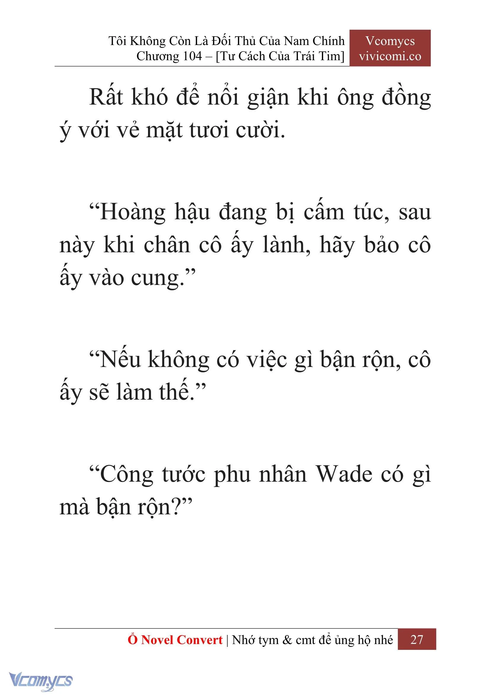 [Novel] Tôi Không Còn Là Đối Thủ Của Nam Chính Chapter  104 - 29