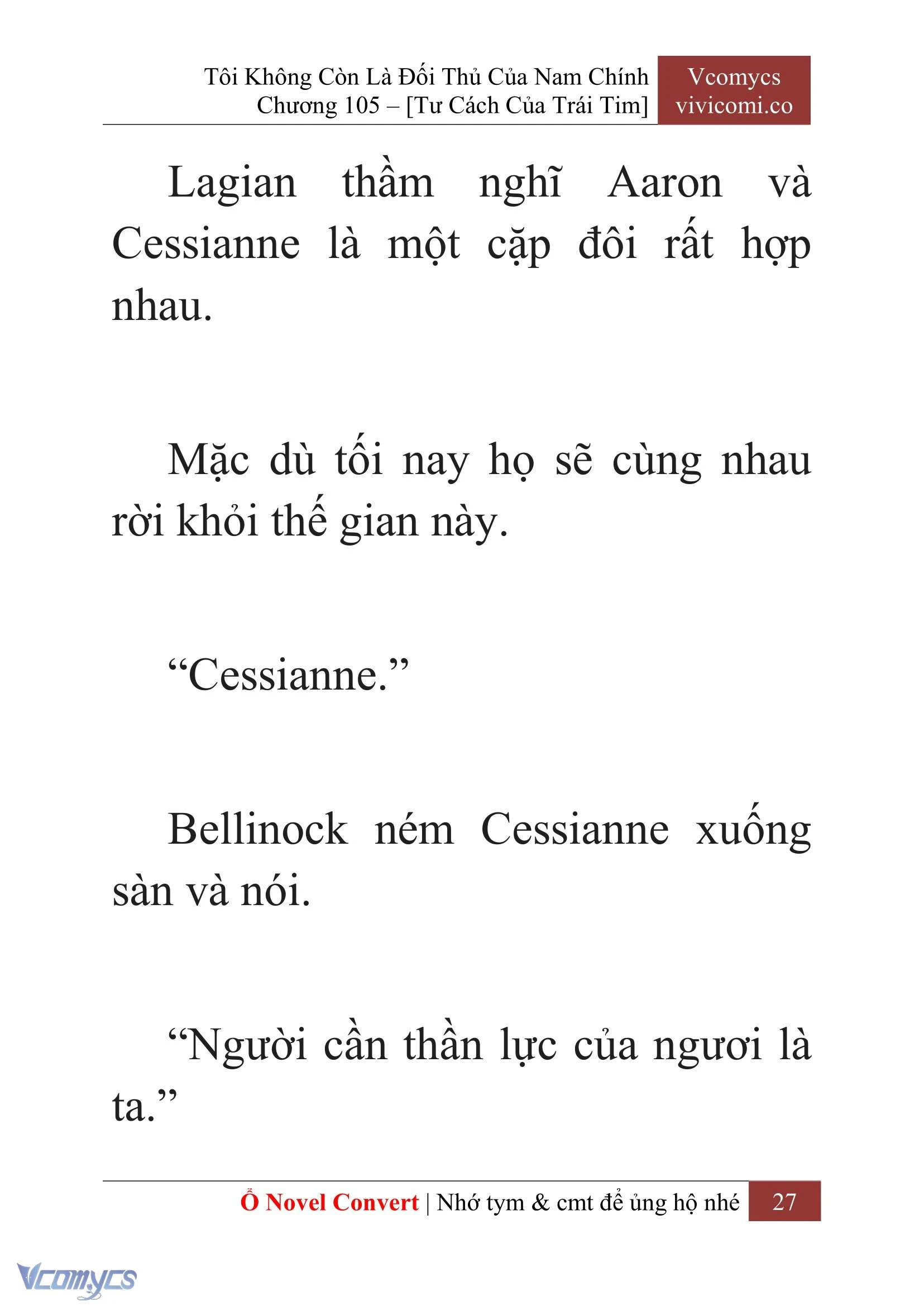 [Novel] Tôi Không Còn Là Đối Thủ Của Nam Chính Chapter  105 - 29