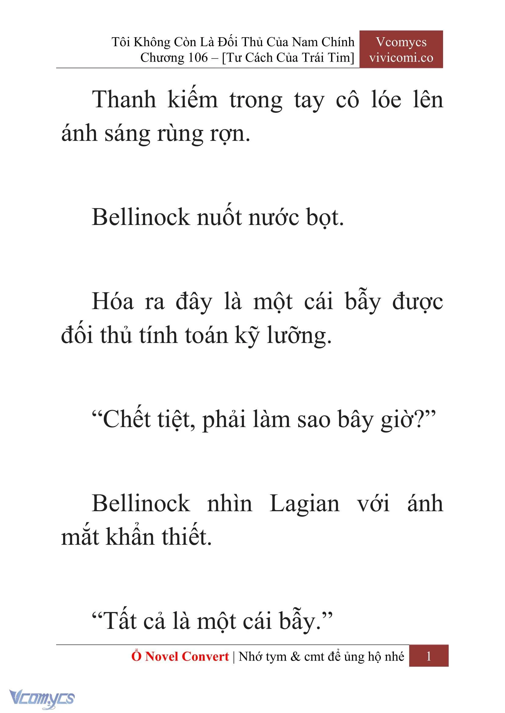 [Novel] Tôi Không Còn Là Đối Thủ Của Nam Chính Chapter  106 - 3