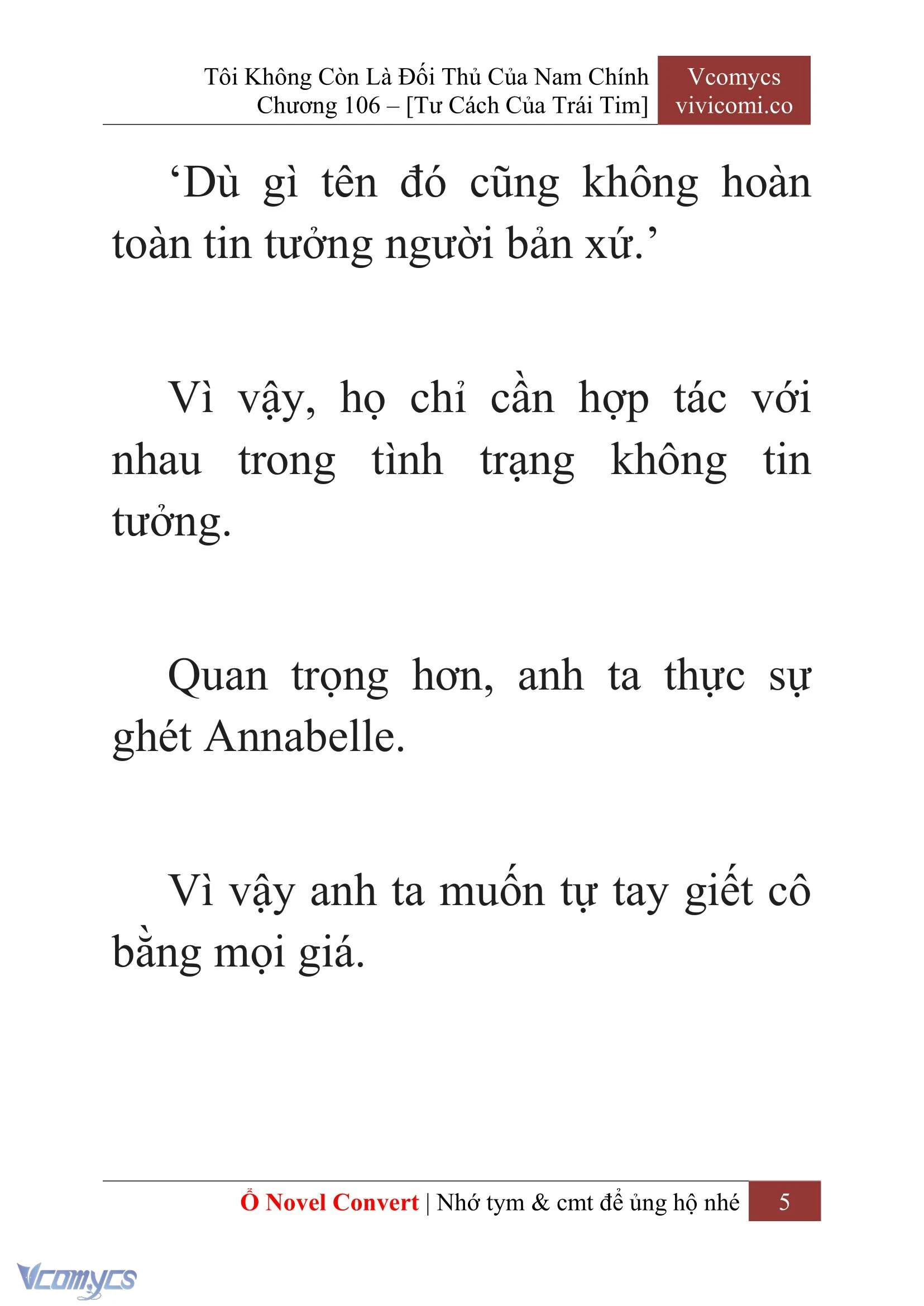 [Novel] Tôi Không Còn Là Đối Thủ Của Nam Chính Chapter  106 - 7