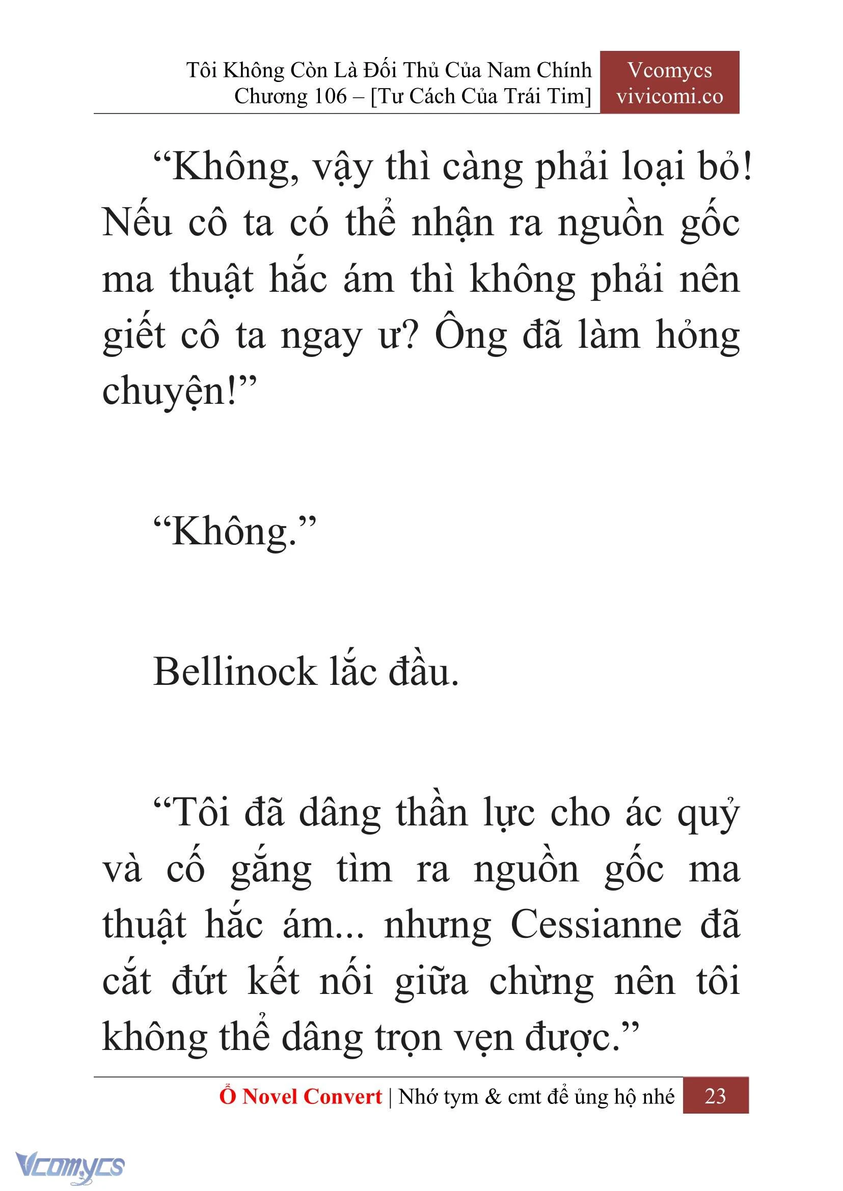 [Novel] Tôi Không Còn Là Đối Thủ Của Nam Chính Chapter  106 - 25