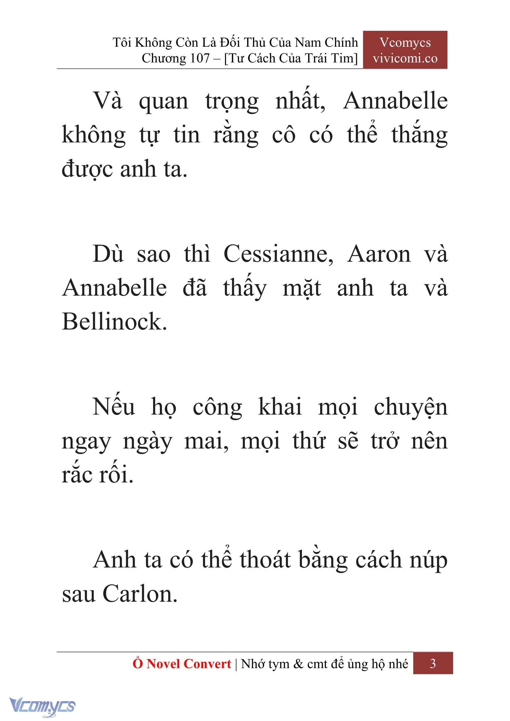 [Novel] Tôi Không Còn Là Đối Thủ Của Nam Chính Chapter  107 - 5