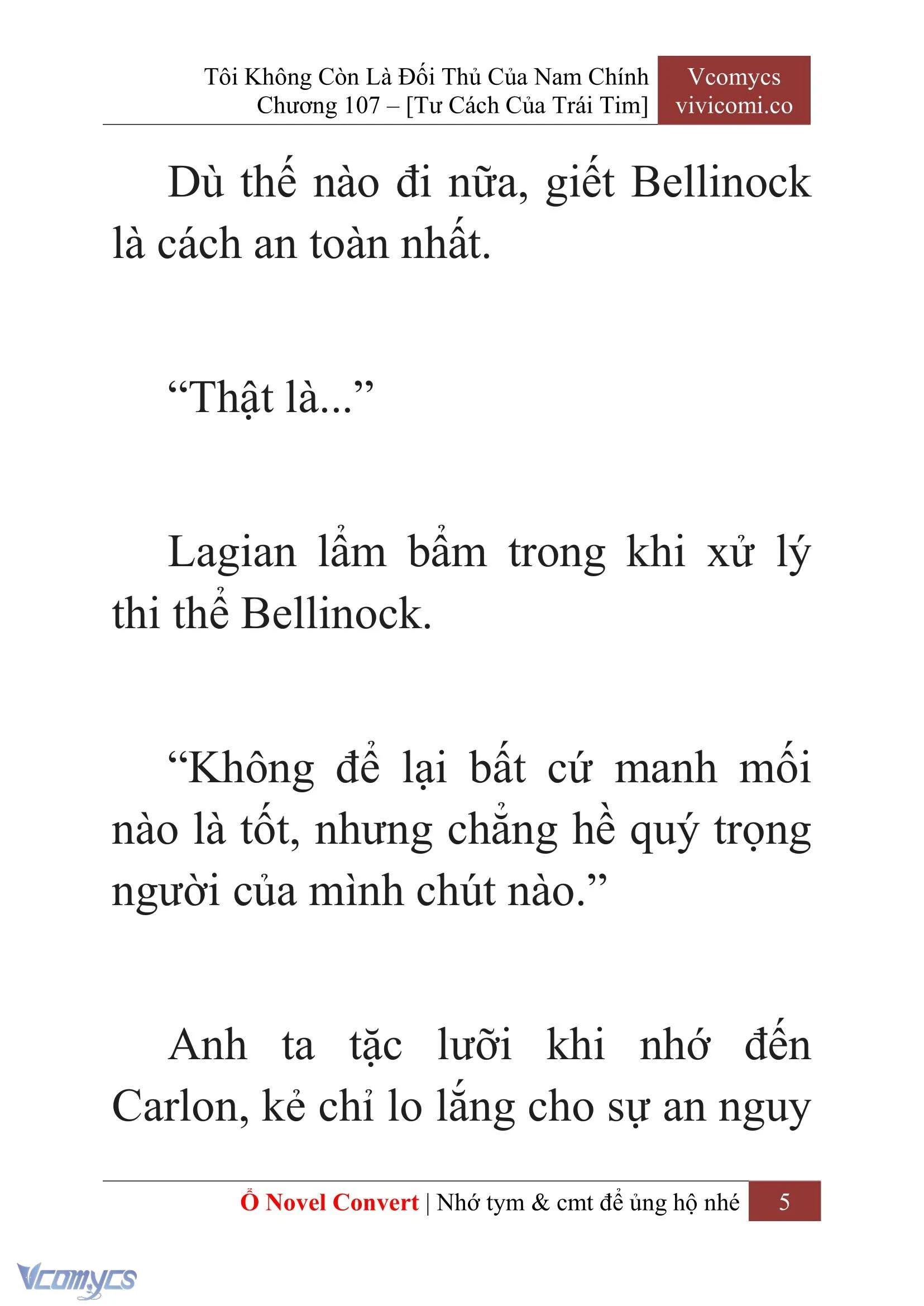 [Novel] Tôi Không Còn Là Đối Thủ Của Nam Chính Chapter  107 - 7