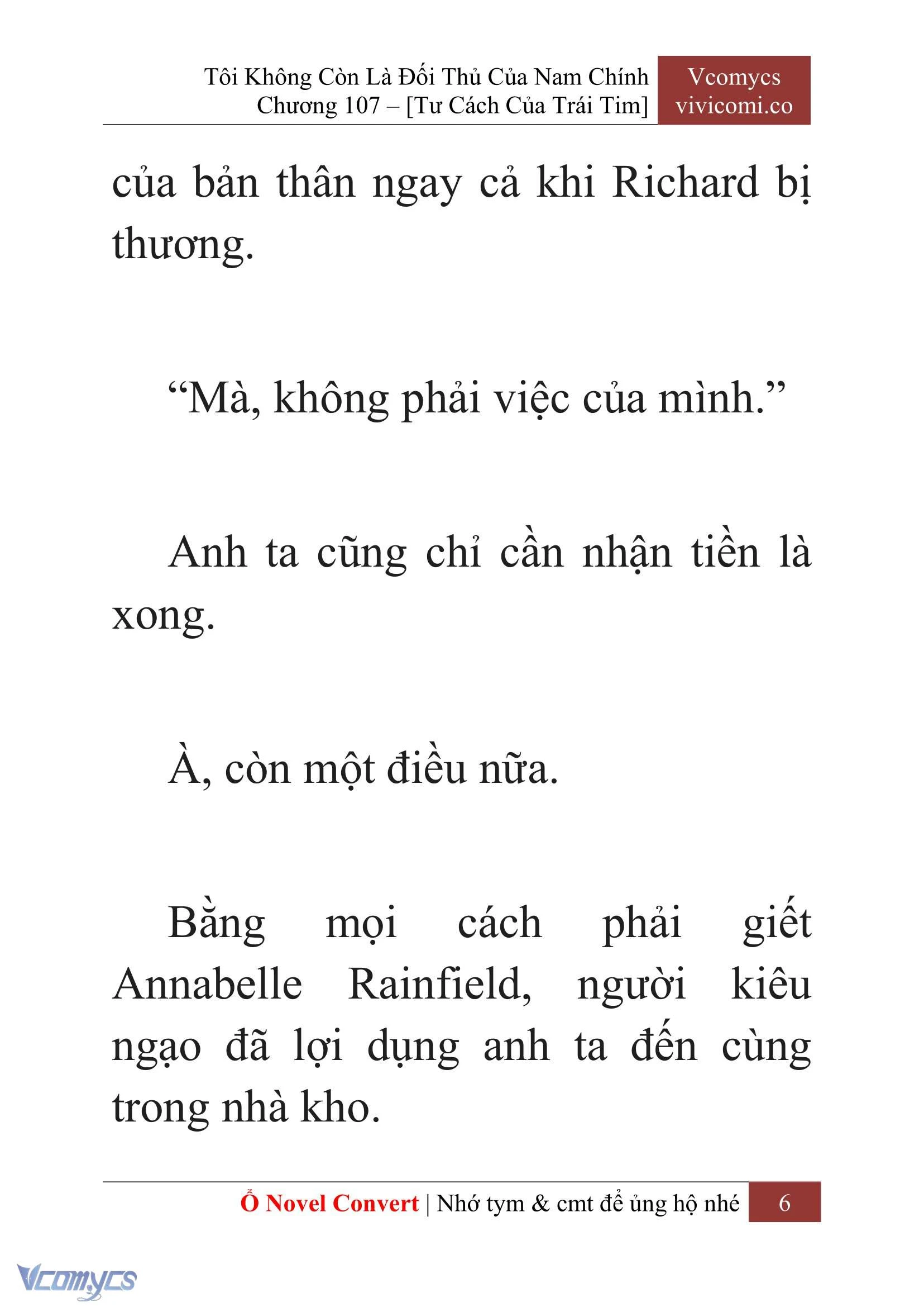 [Novel] Tôi Không Còn Là Đối Thủ Của Nam Chính Chapter  107 - 8