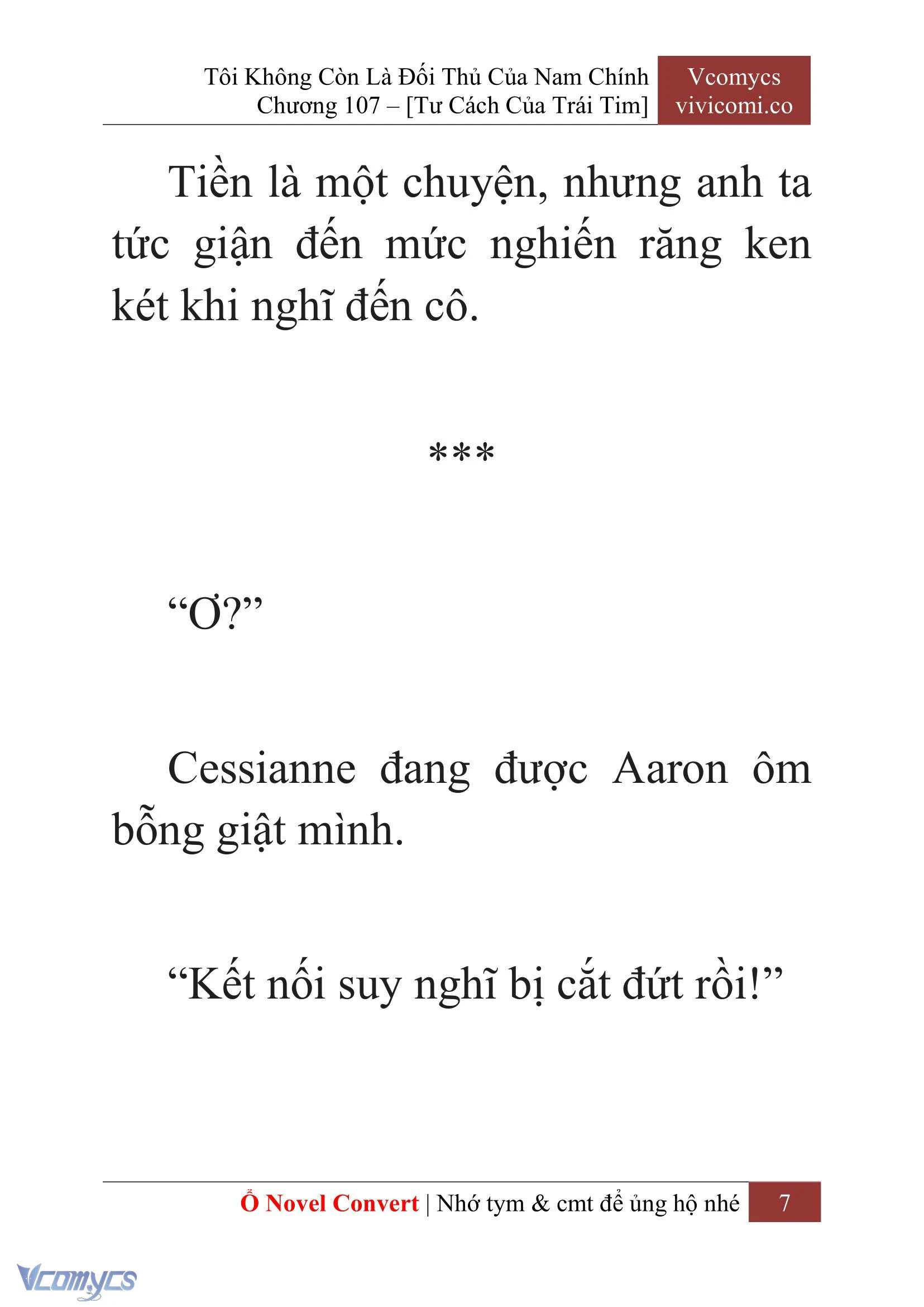 [Novel] Tôi Không Còn Là Đối Thủ Của Nam Chính Chapter  107 - 9