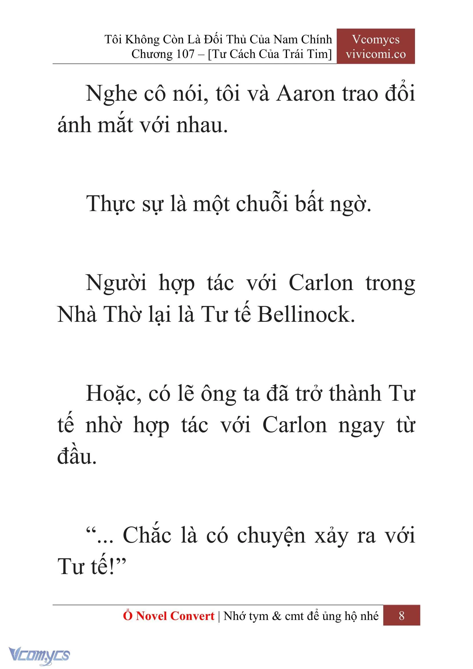 [Novel] Tôi Không Còn Là Đối Thủ Của Nam Chính Chapter  107 - 10