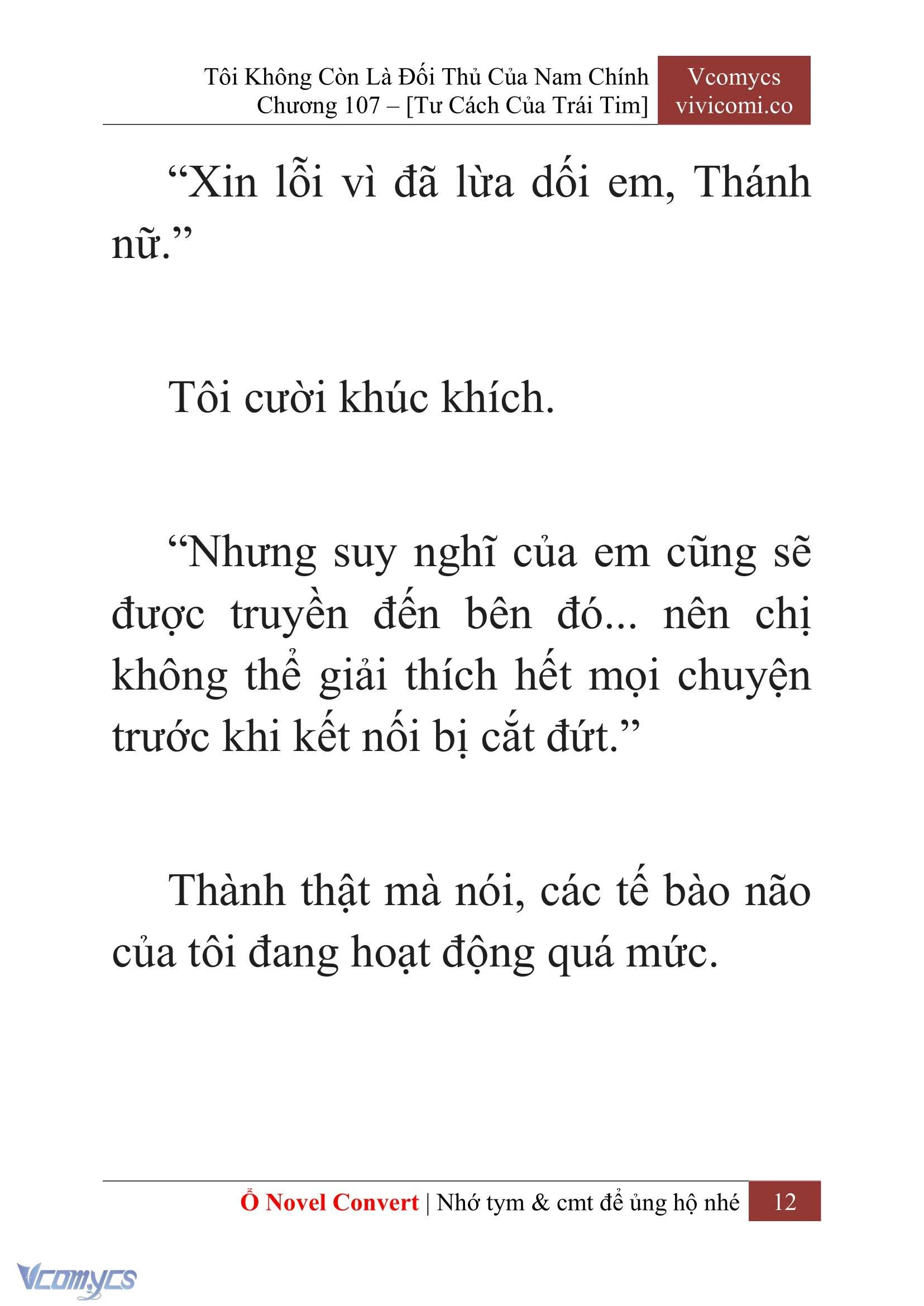 [Novel] Tôi Không Còn Là Đối Thủ Của Nam Chính Chapter  107 - 14