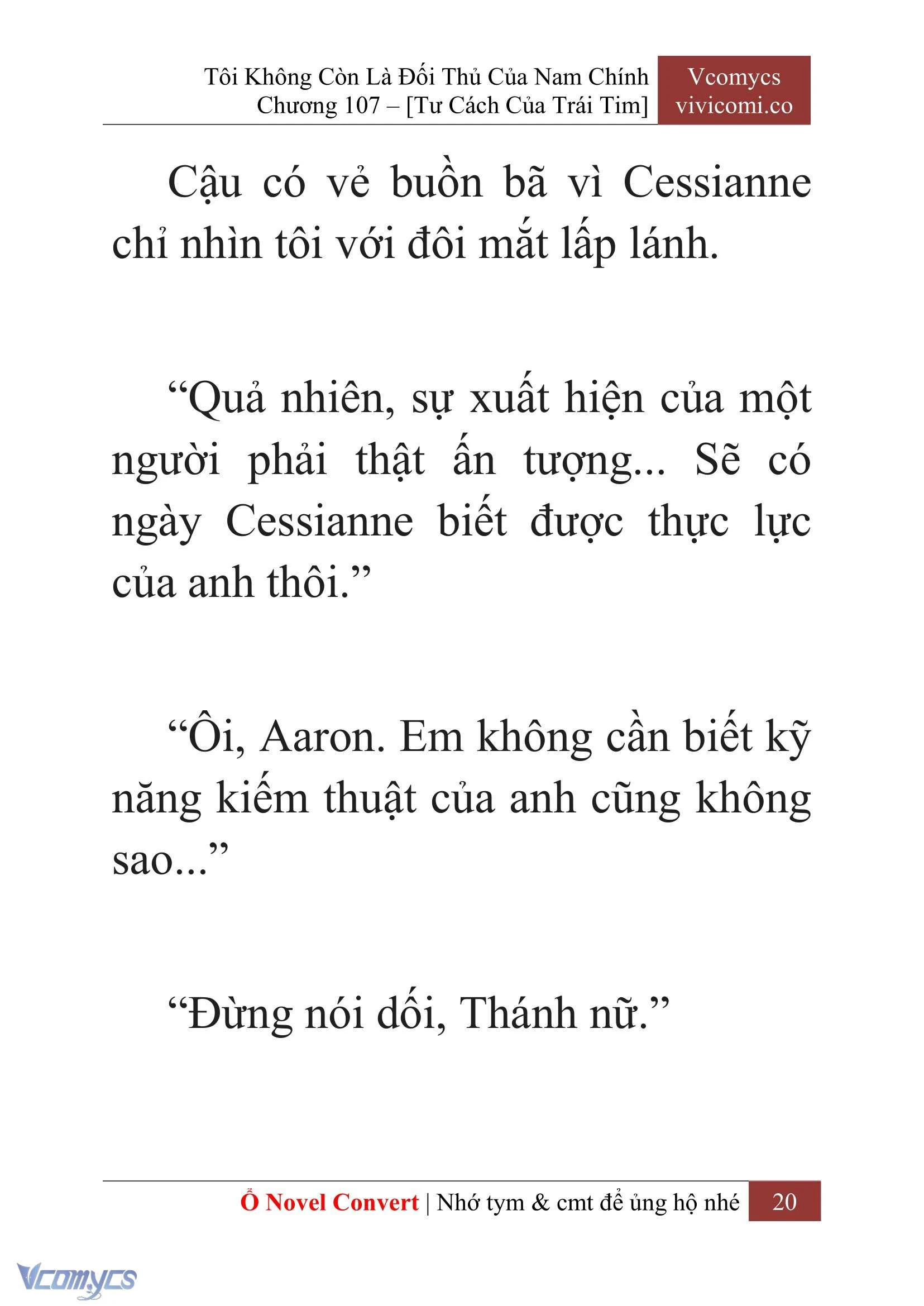 [Novel] Tôi Không Còn Là Đối Thủ Của Nam Chính Chapter  107 - 22