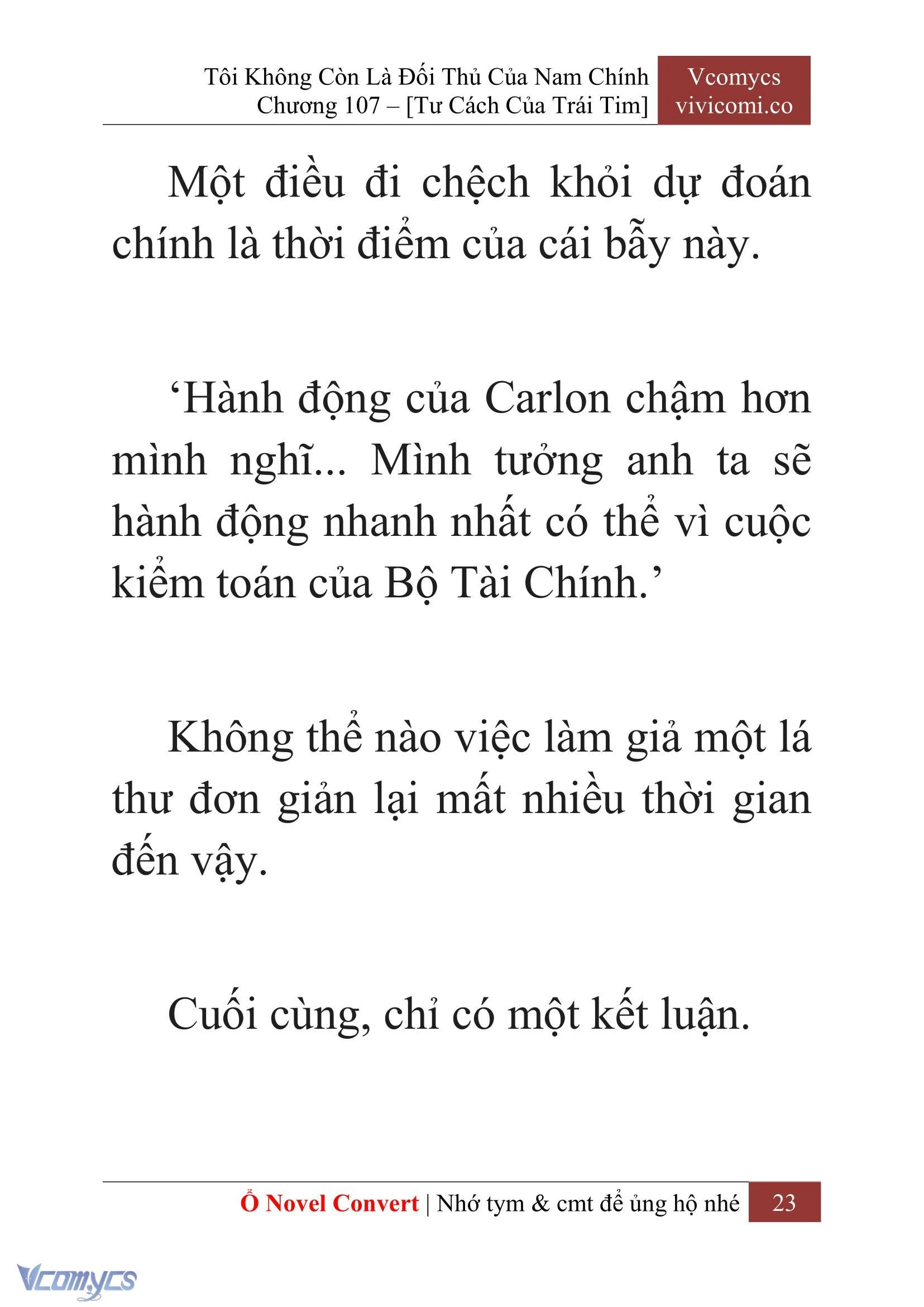 [Novel] Tôi Không Còn Là Đối Thủ Của Nam Chính Chapter  107 - 25
