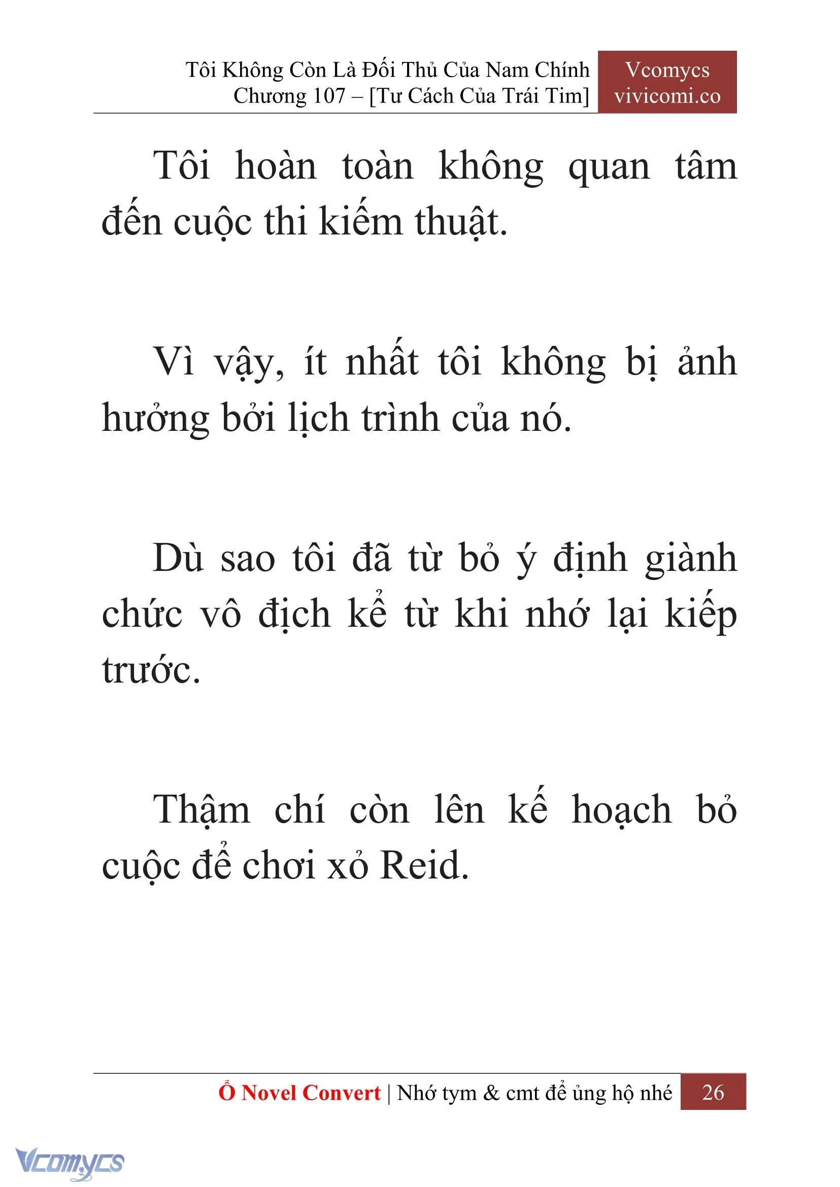 [Novel] Tôi Không Còn Là Đối Thủ Của Nam Chính Chapter  107 - 28