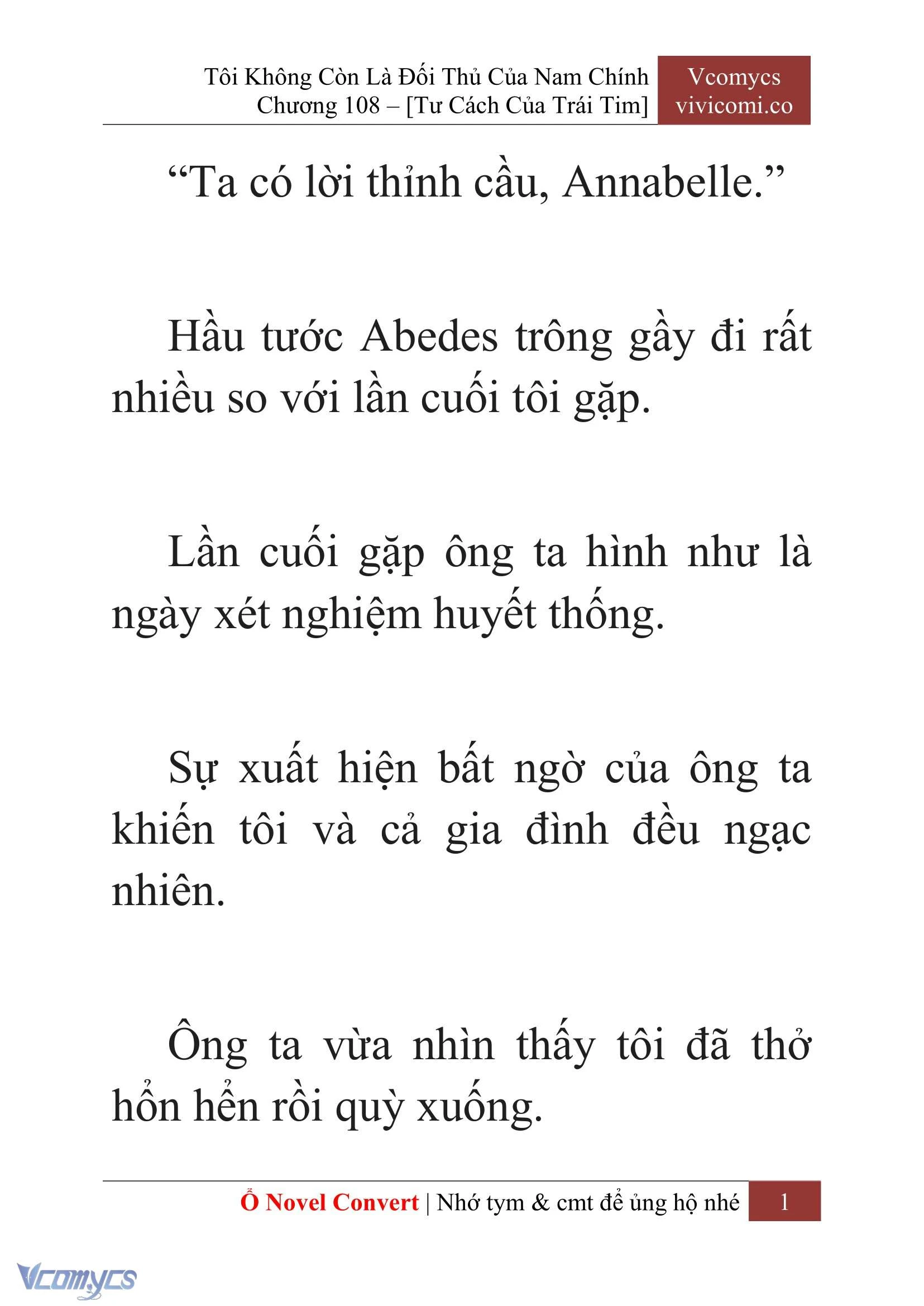 [Novel] Tôi Không Còn Là Đối Thủ Của Nam Chính Chapter  108 - 3