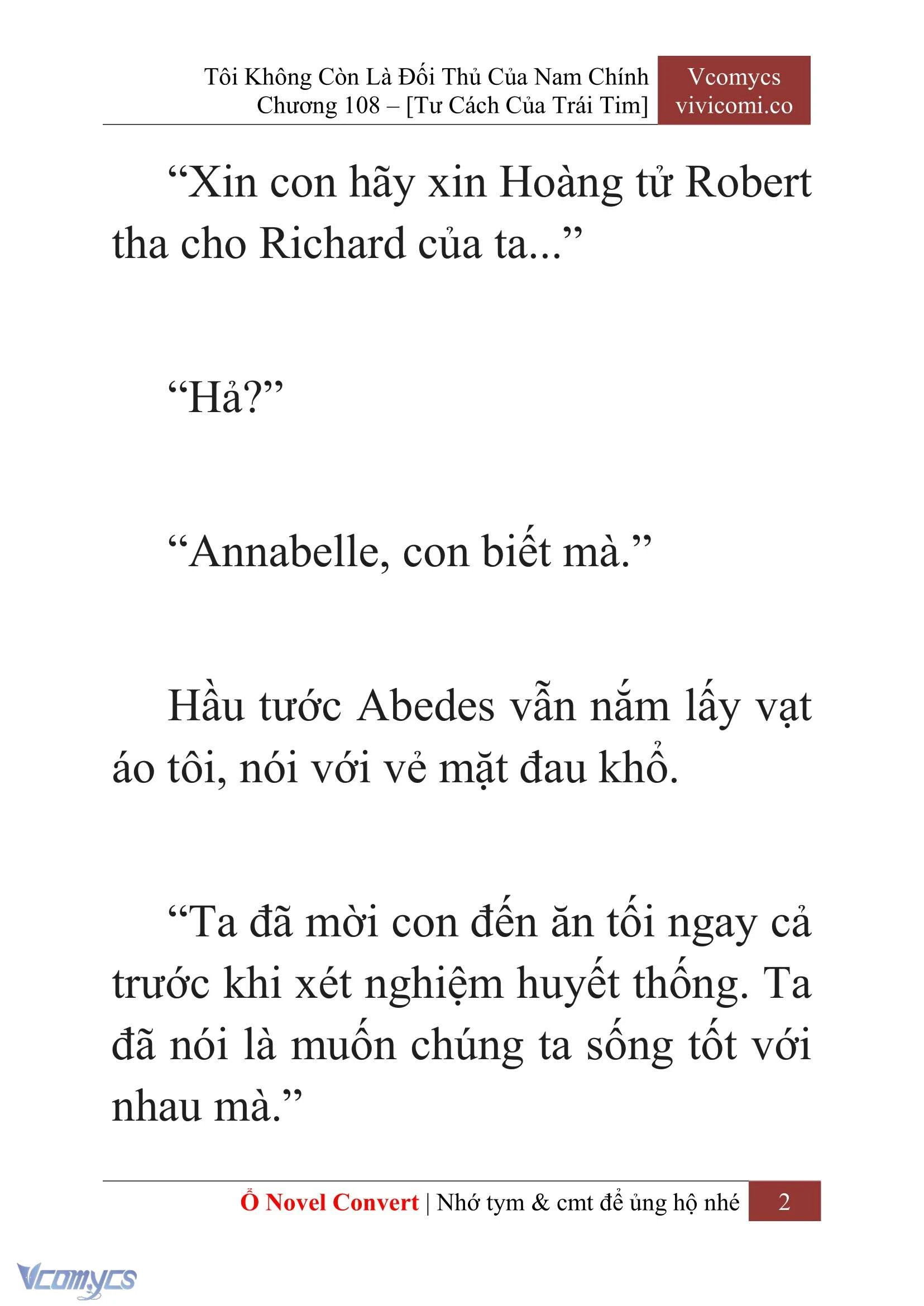 [Novel] Tôi Không Còn Là Đối Thủ Của Nam Chính Chapter  108 - 4