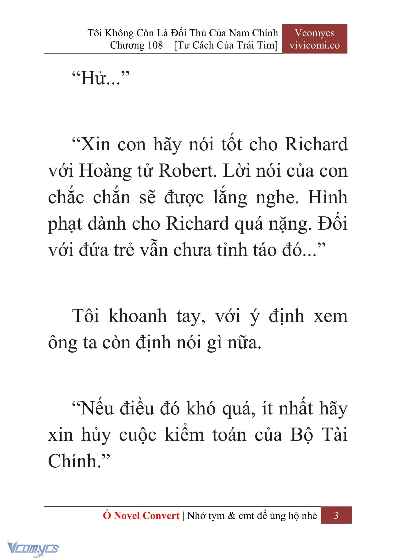 [Novel] Tôi Không Còn Là Đối Thủ Của Nam Chính Chapter  108 - 5