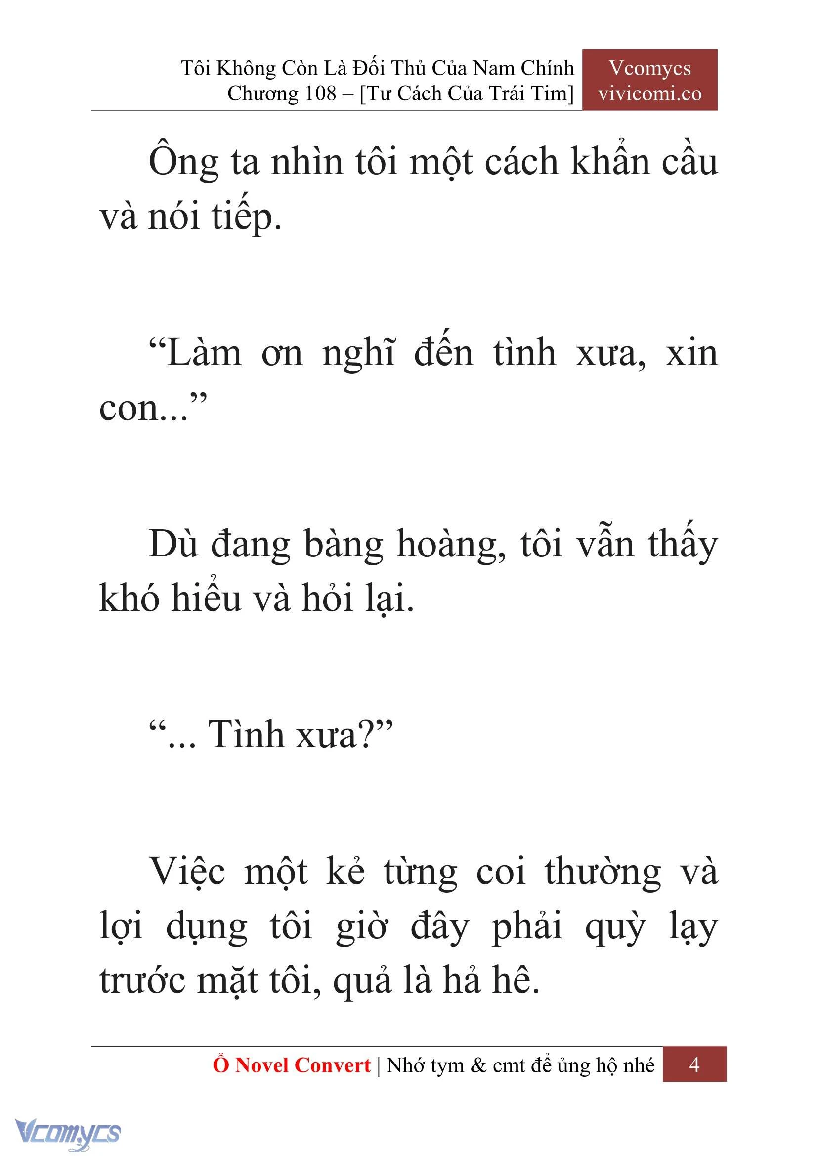 [Novel] Tôi Không Còn Là Đối Thủ Của Nam Chính Chapter  108 - 6