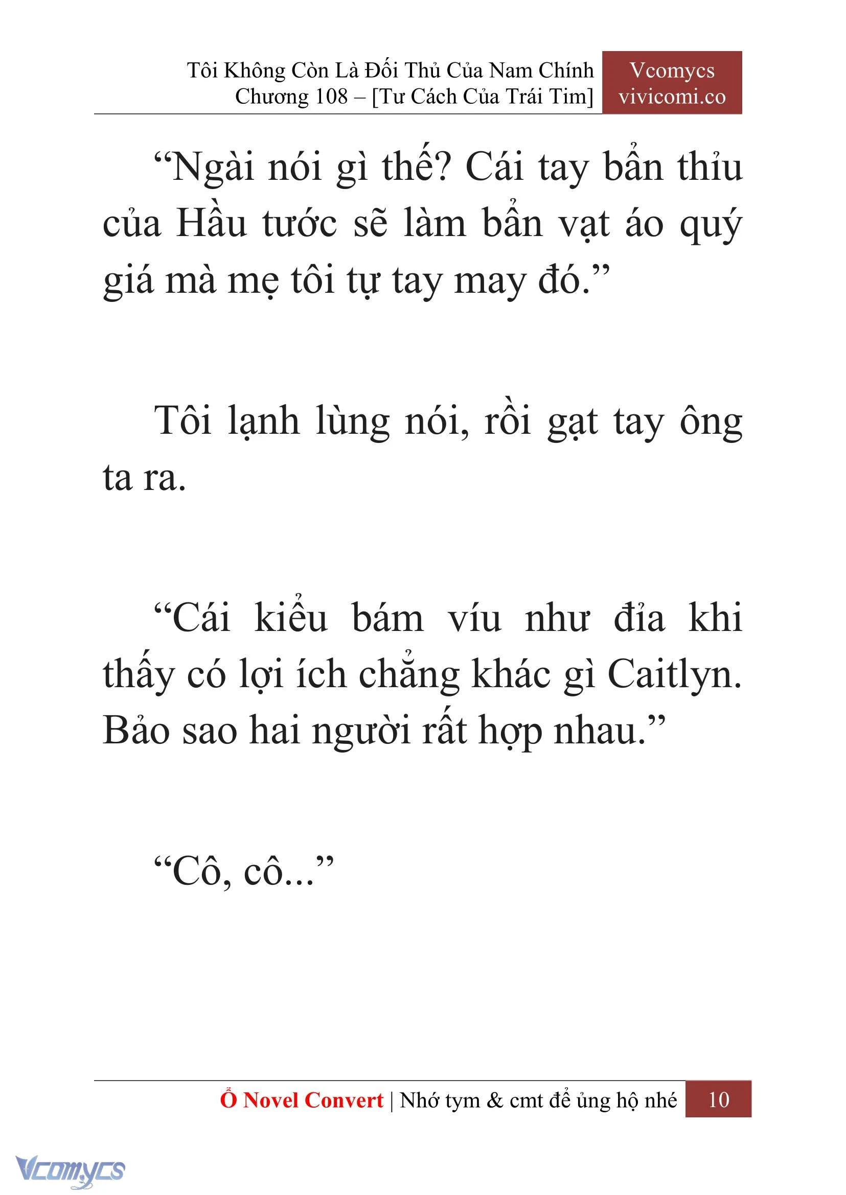 [Novel] Tôi Không Còn Là Đối Thủ Của Nam Chính Chapter  108 - 12