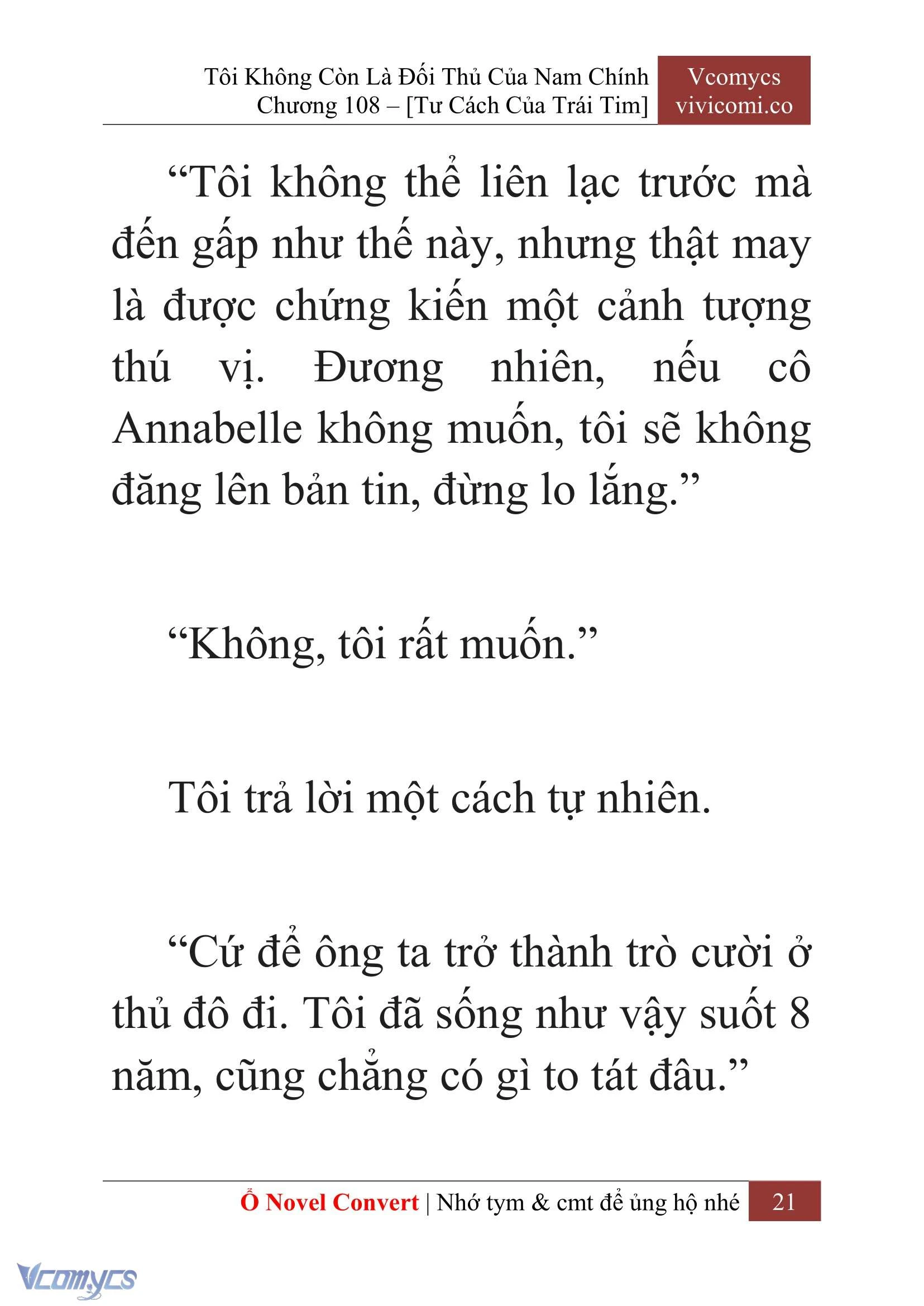 [Novel] Tôi Không Còn Là Đối Thủ Của Nam Chính Chapter  108 - 23