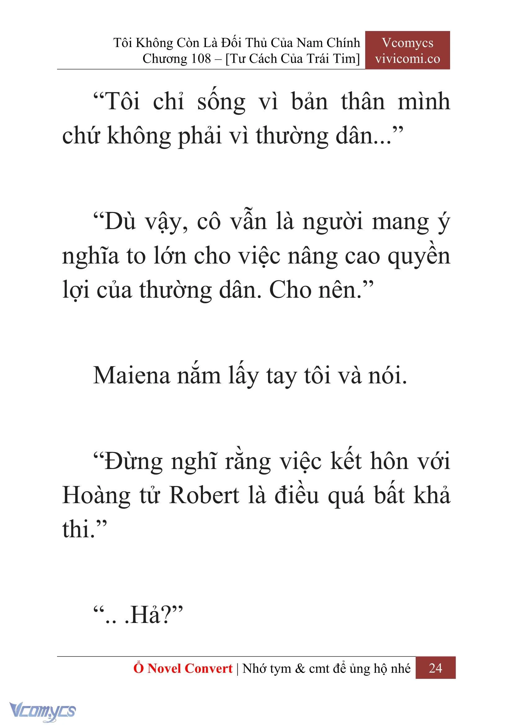 [Novel] Tôi Không Còn Là Đối Thủ Của Nam Chính Chapter  108 - 26
