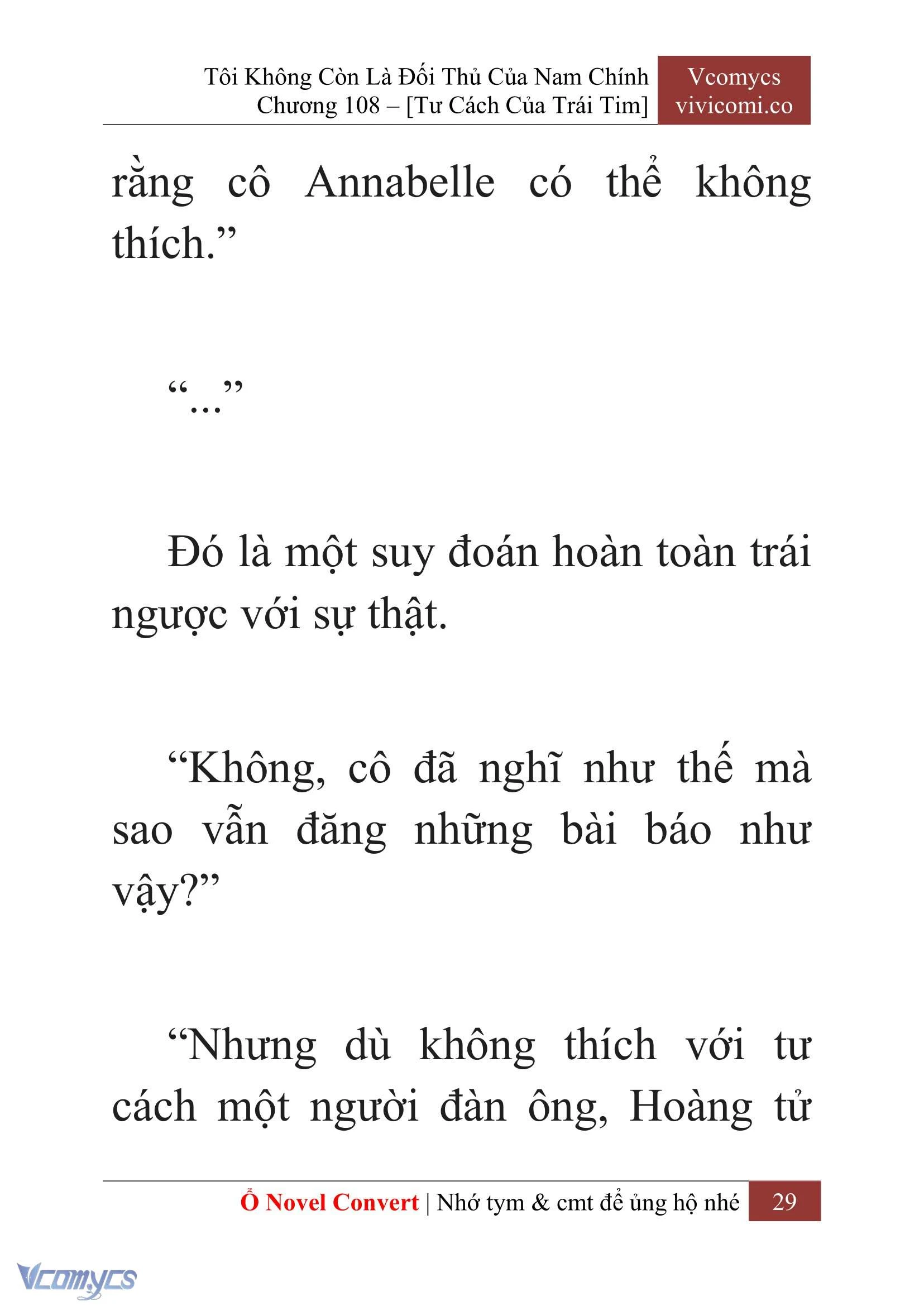 [Novel] Tôi Không Còn Là Đối Thủ Của Nam Chính Chapter  108 - 31