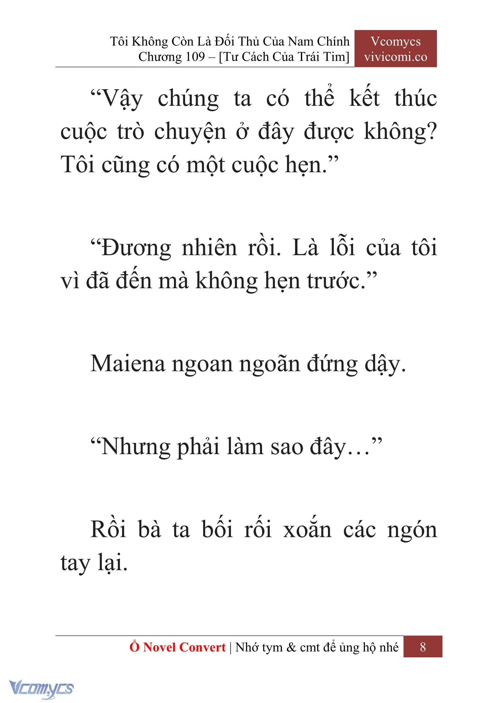 [Novel] Tôi Không Còn Là Đối Thủ Của Nam Chính Chapter  109 - 10