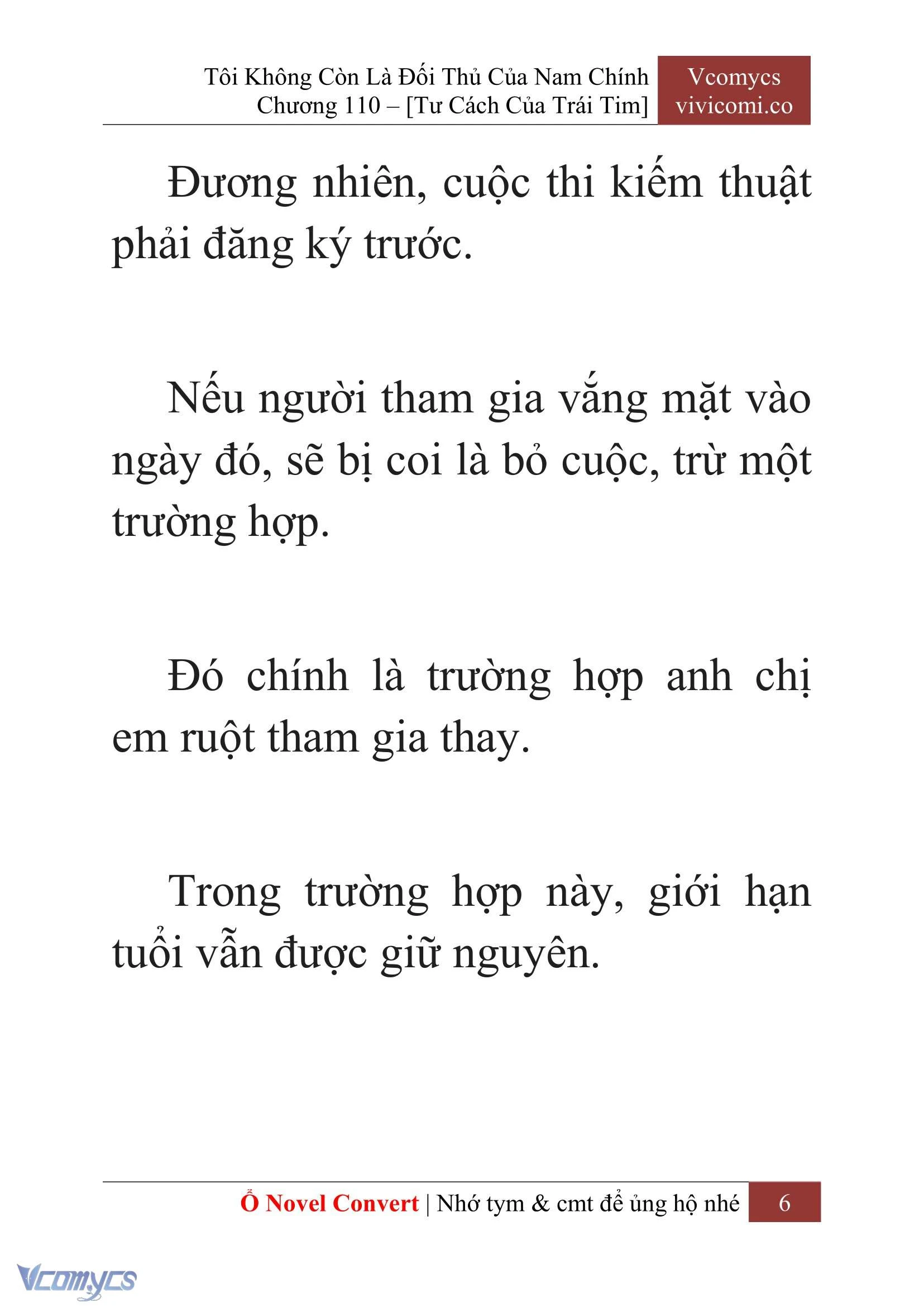 [Novel] Tôi Không Còn Là Đối Thủ Của Nam Chính Chapter  110 - 8