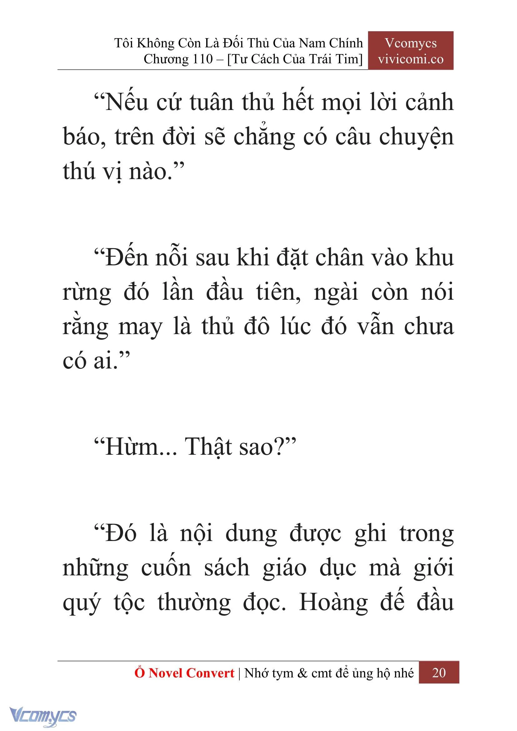 [Novel] Tôi Không Còn Là Đối Thủ Của Nam Chính Chapter  110 - 22