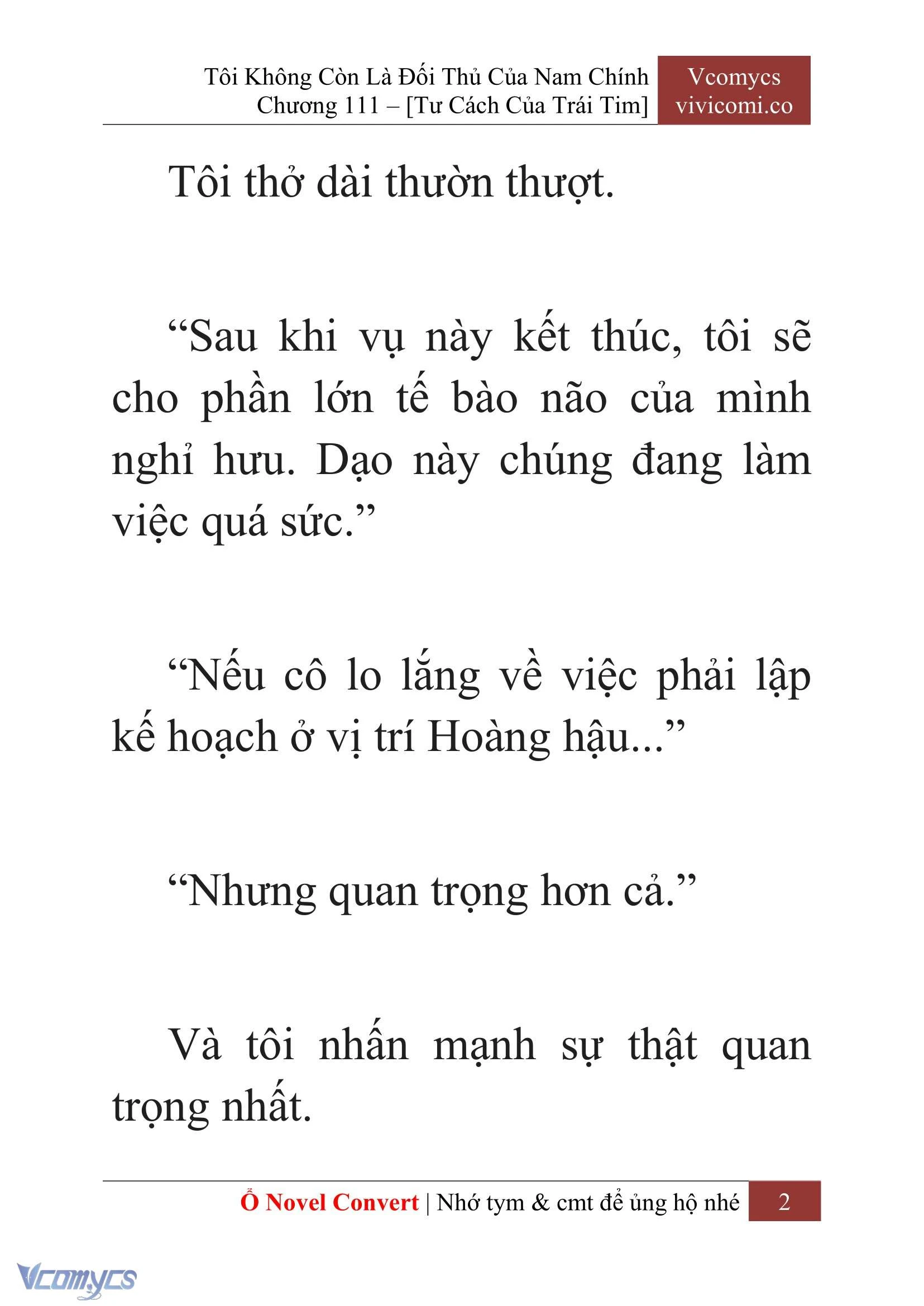 [Novel] Tôi Không Còn Là Đối Thủ Của Nam Chính Chapter  111 - 4