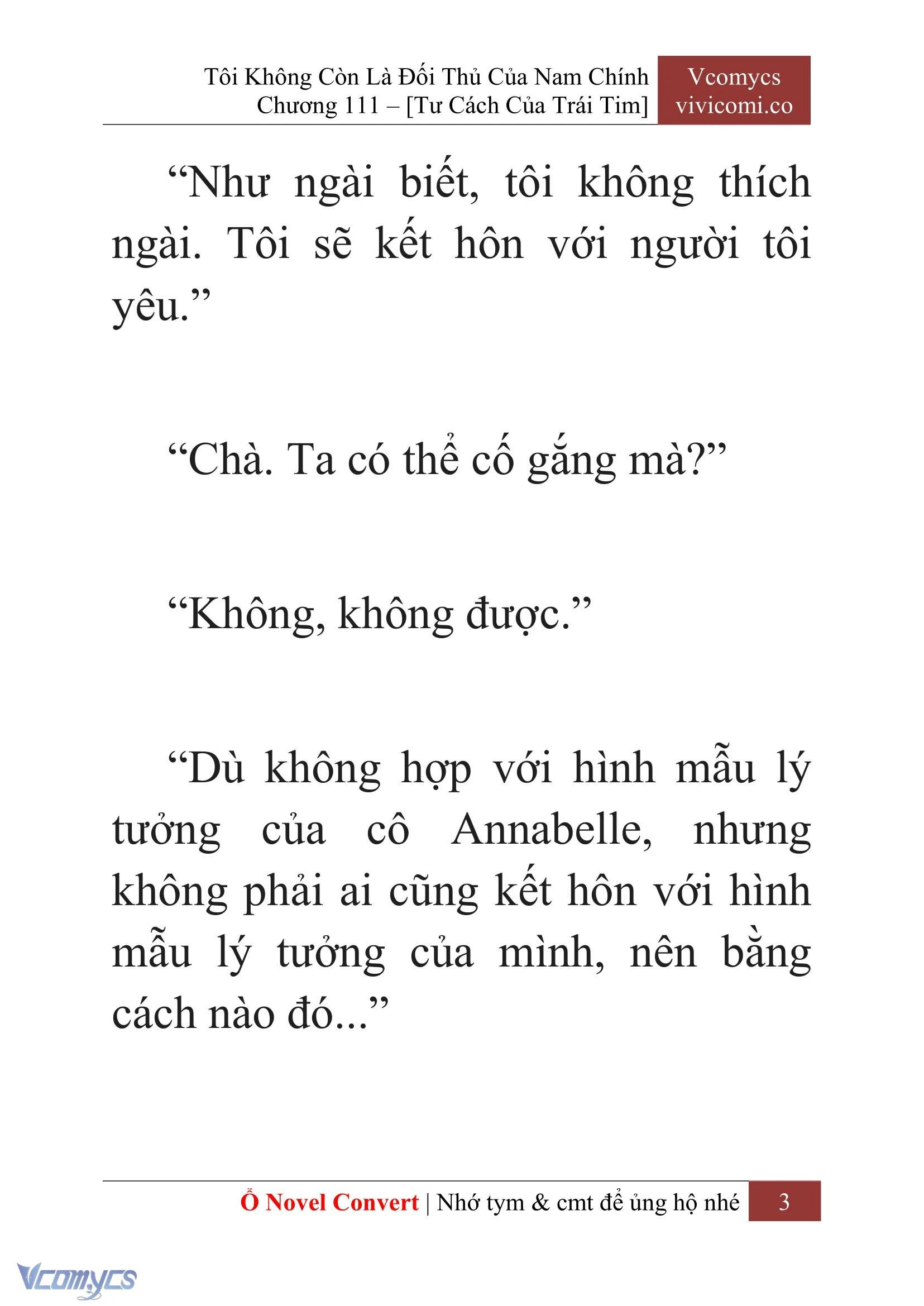 [Novel] Tôi Không Còn Là Đối Thủ Của Nam Chính Chapter  111 - 5