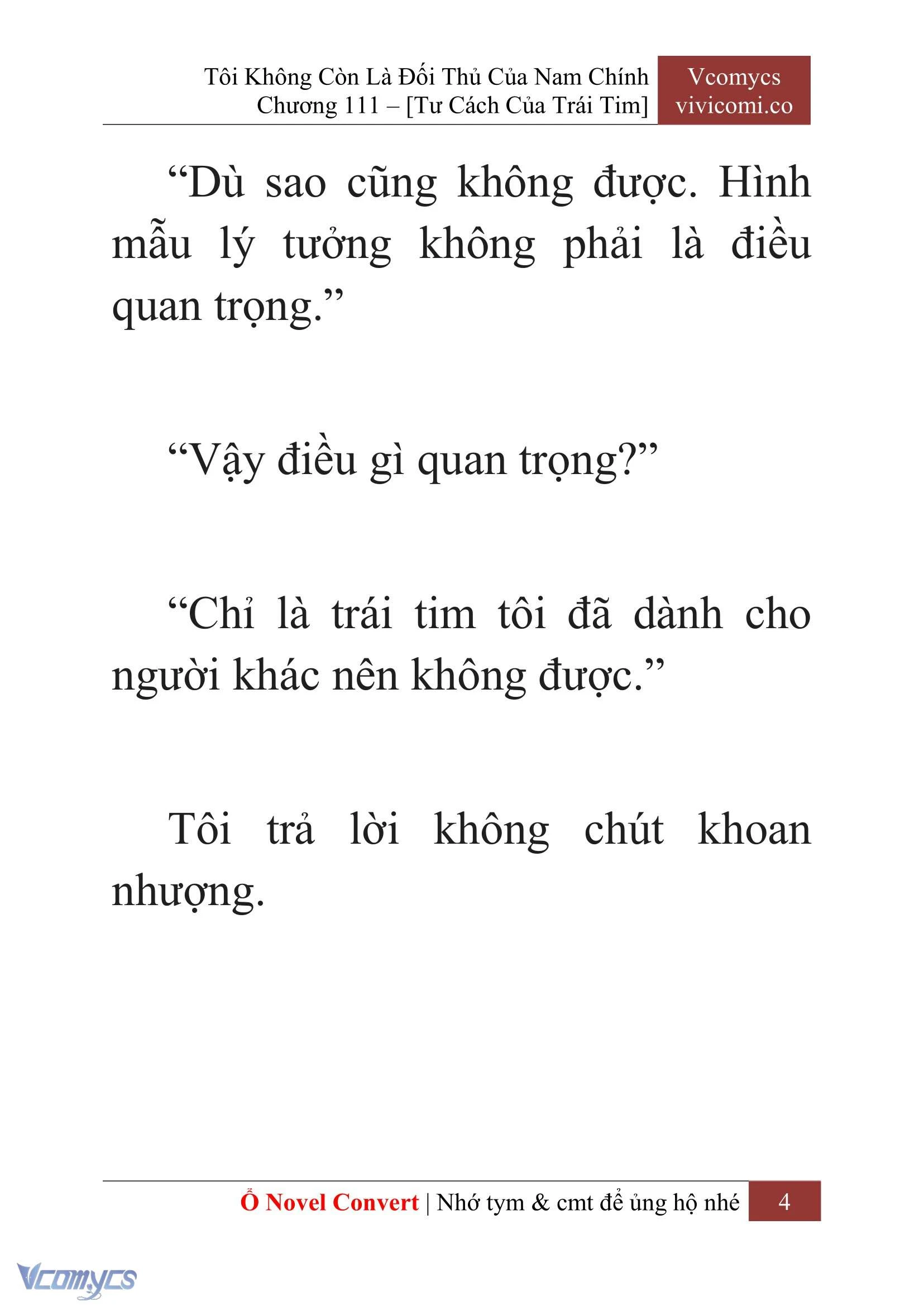 [Novel] Tôi Không Còn Là Đối Thủ Của Nam Chính Chapter  111 - 6