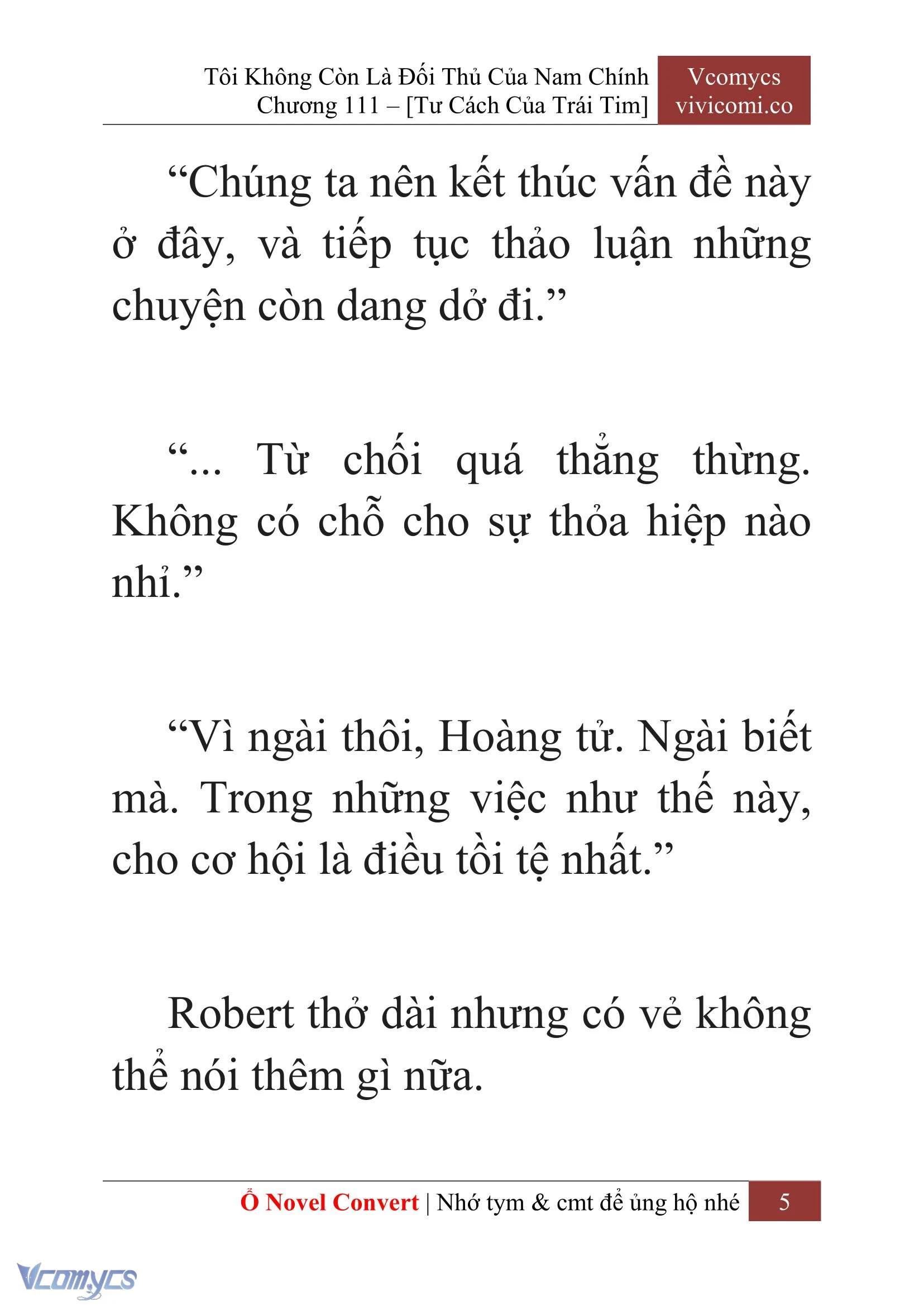 [Novel] Tôi Không Còn Là Đối Thủ Của Nam Chính Chapter  111 - 7