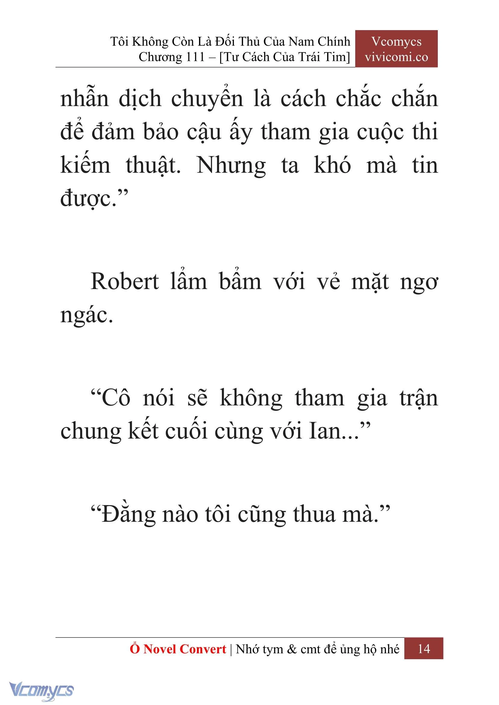 [Novel] Tôi Không Còn Là Đối Thủ Của Nam Chính Chapter  111 - 16
