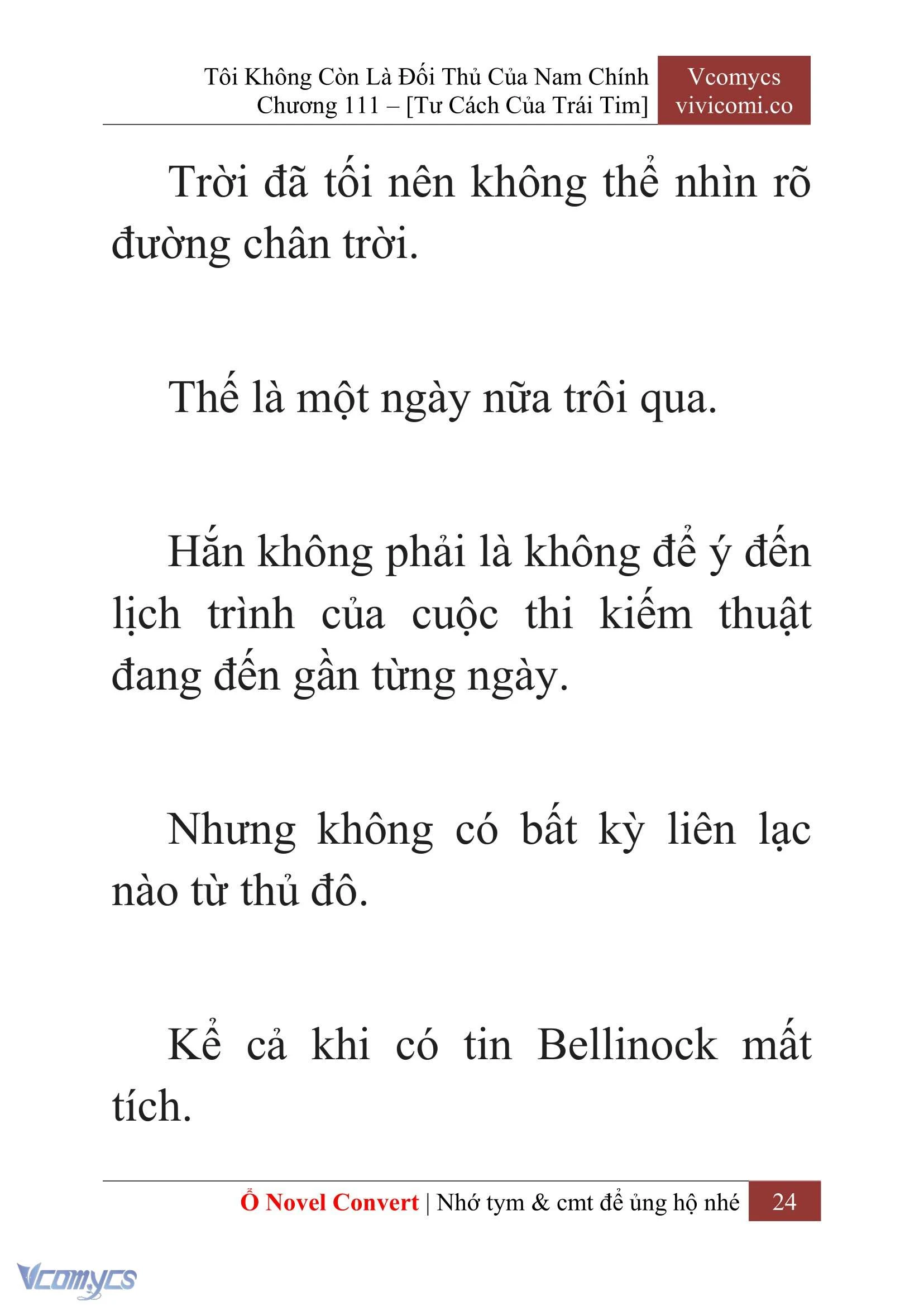 [Novel] Tôi Không Còn Là Đối Thủ Của Nam Chính Chapter  111 - 26