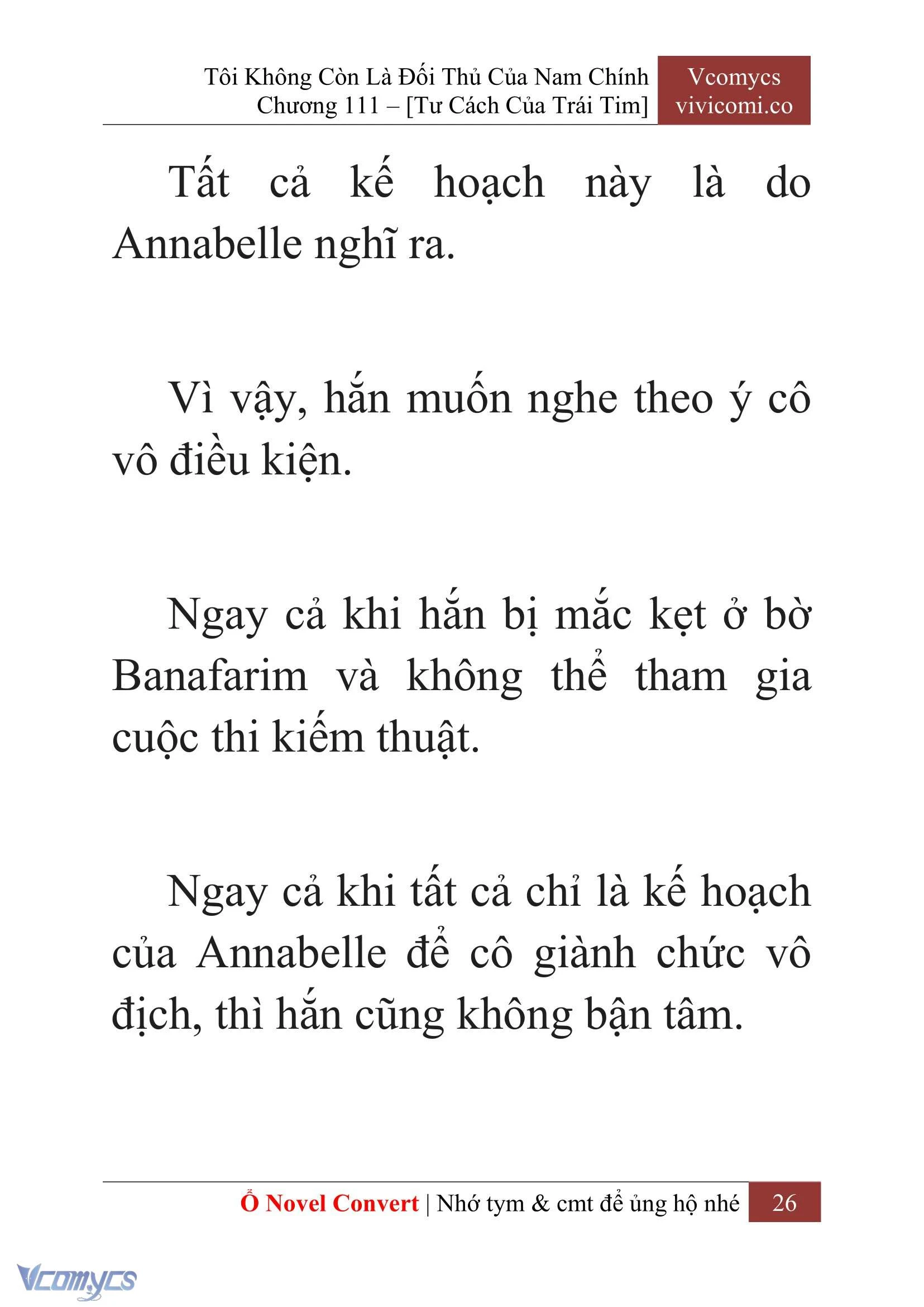 [Novel] Tôi Không Còn Là Đối Thủ Của Nam Chính Chapter  111 - 28