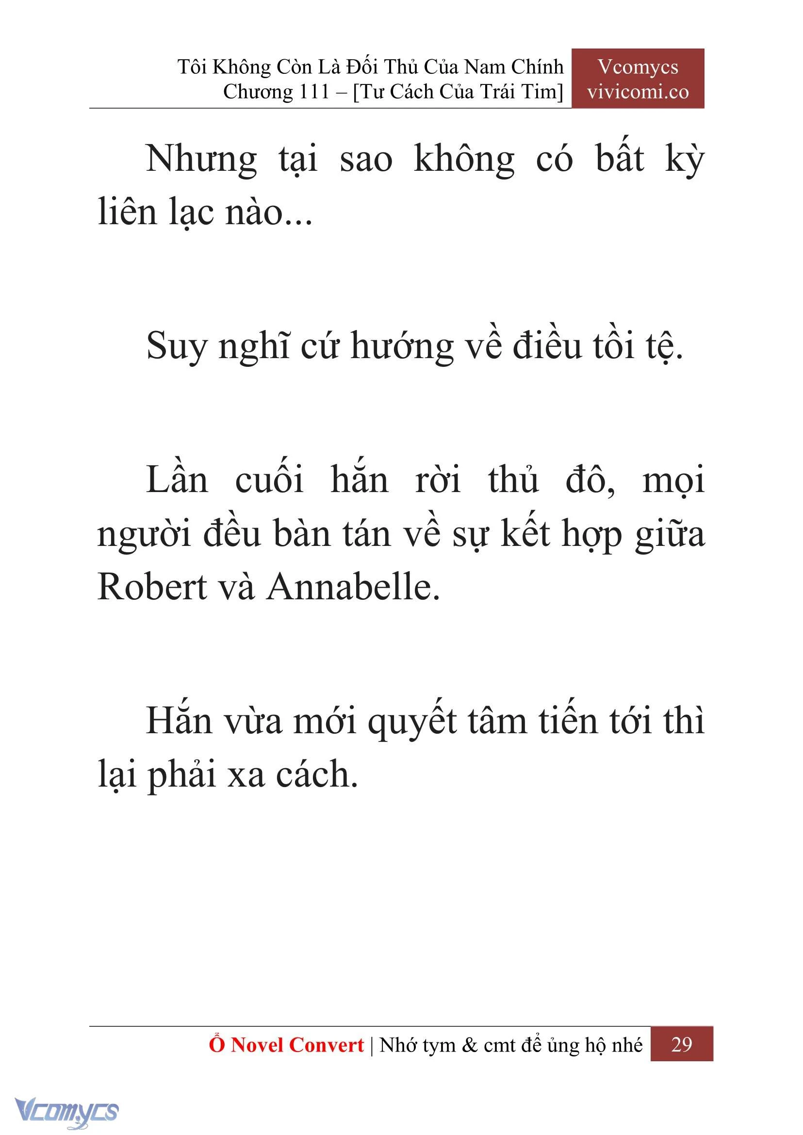 [Novel] Tôi Không Còn Là Đối Thủ Của Nam Chính Chapter  111 - 31