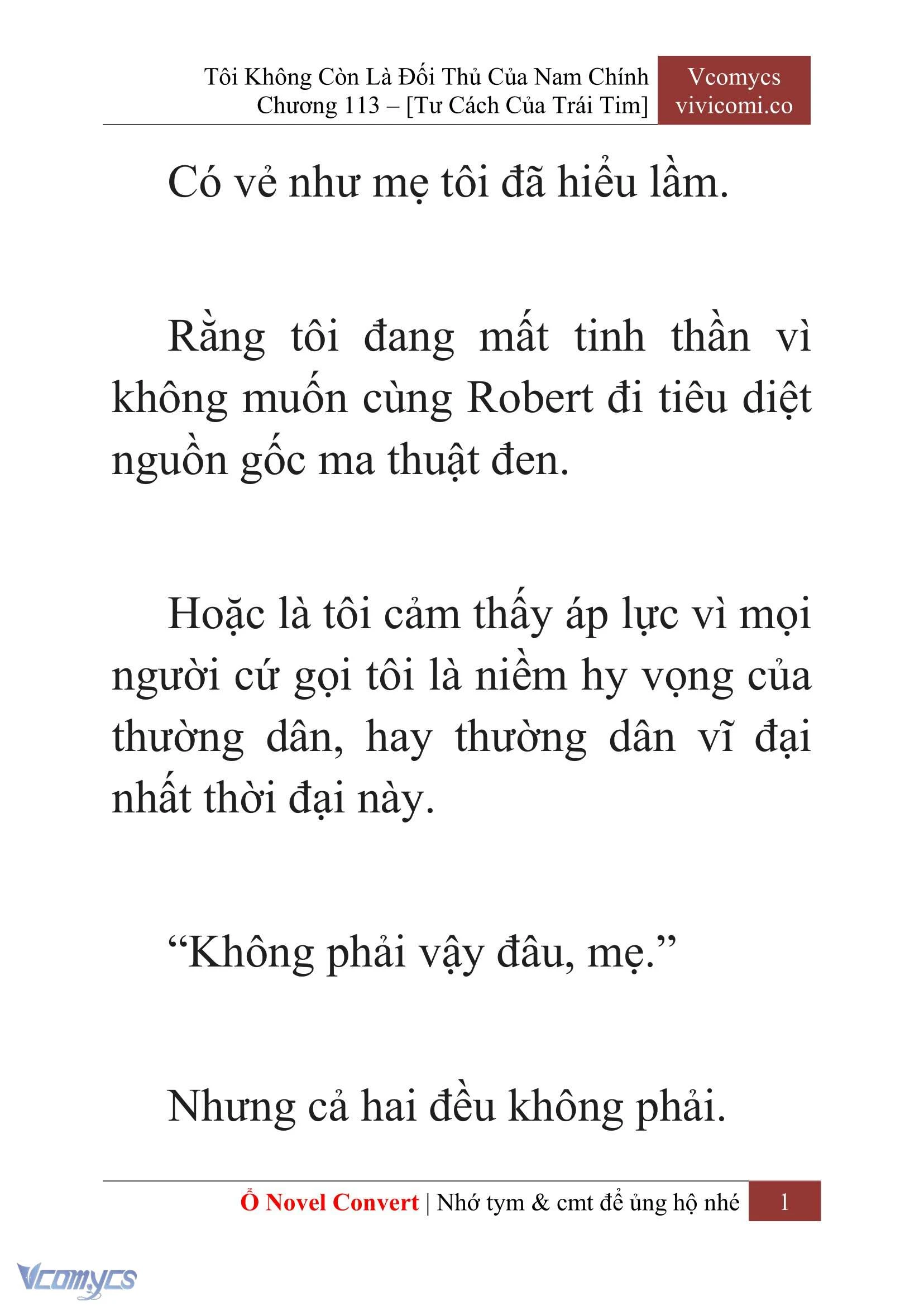 [Novel] Tôi Không Còn Là Đối Thủ Của Nam Chính Chapter  113 - 3