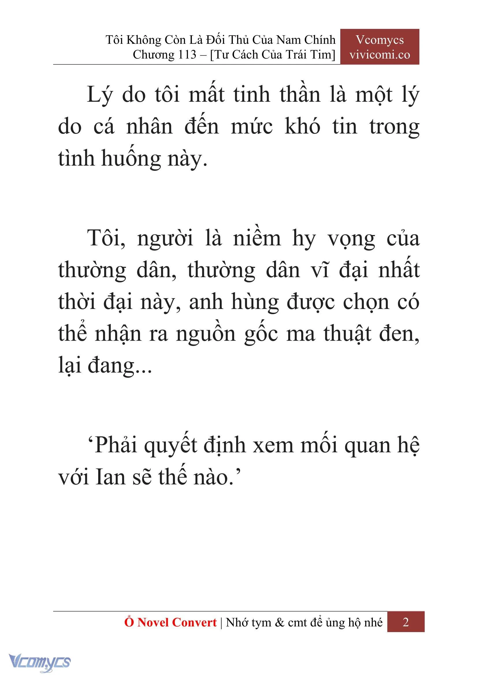 [Novel] Tôi Không Còn Là Đối Thủ Của Nam Chính Chapter  113 - 4