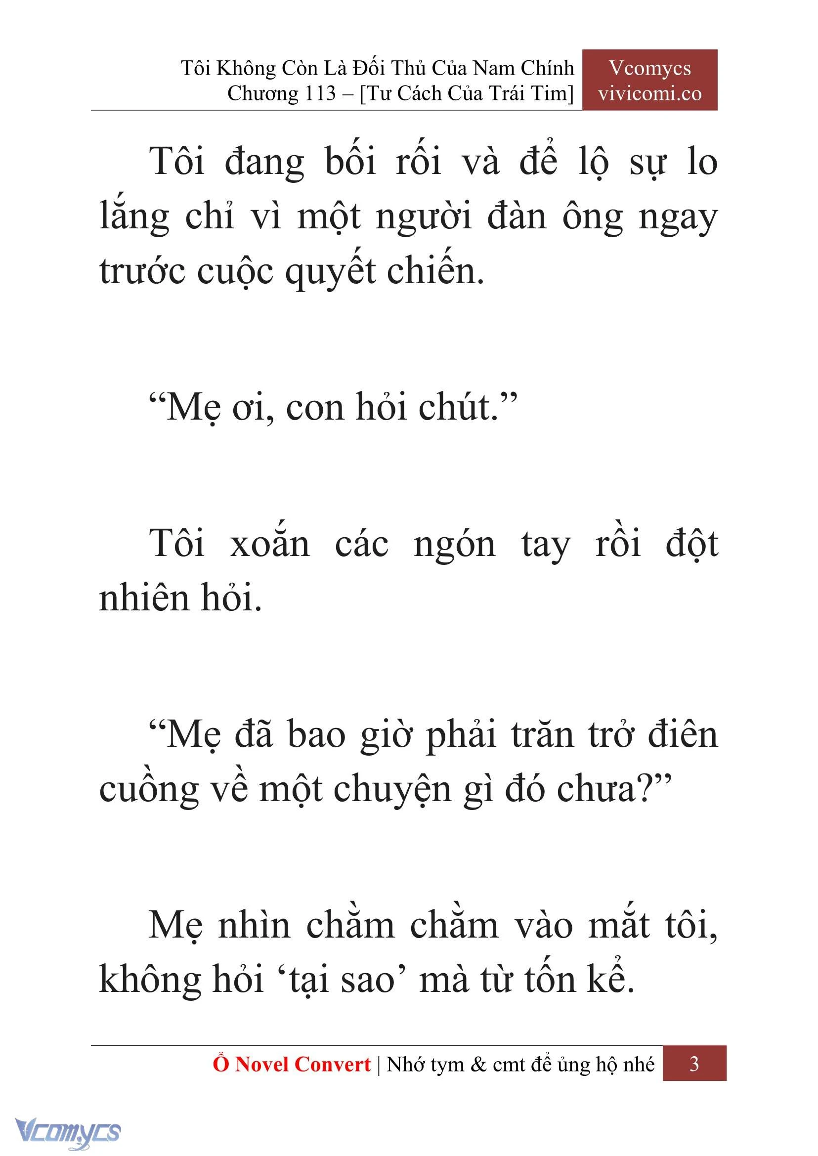 [Novel] Tôi Không Còn Là Đối Thủ Của Nam Chính Chapter  113 - 5