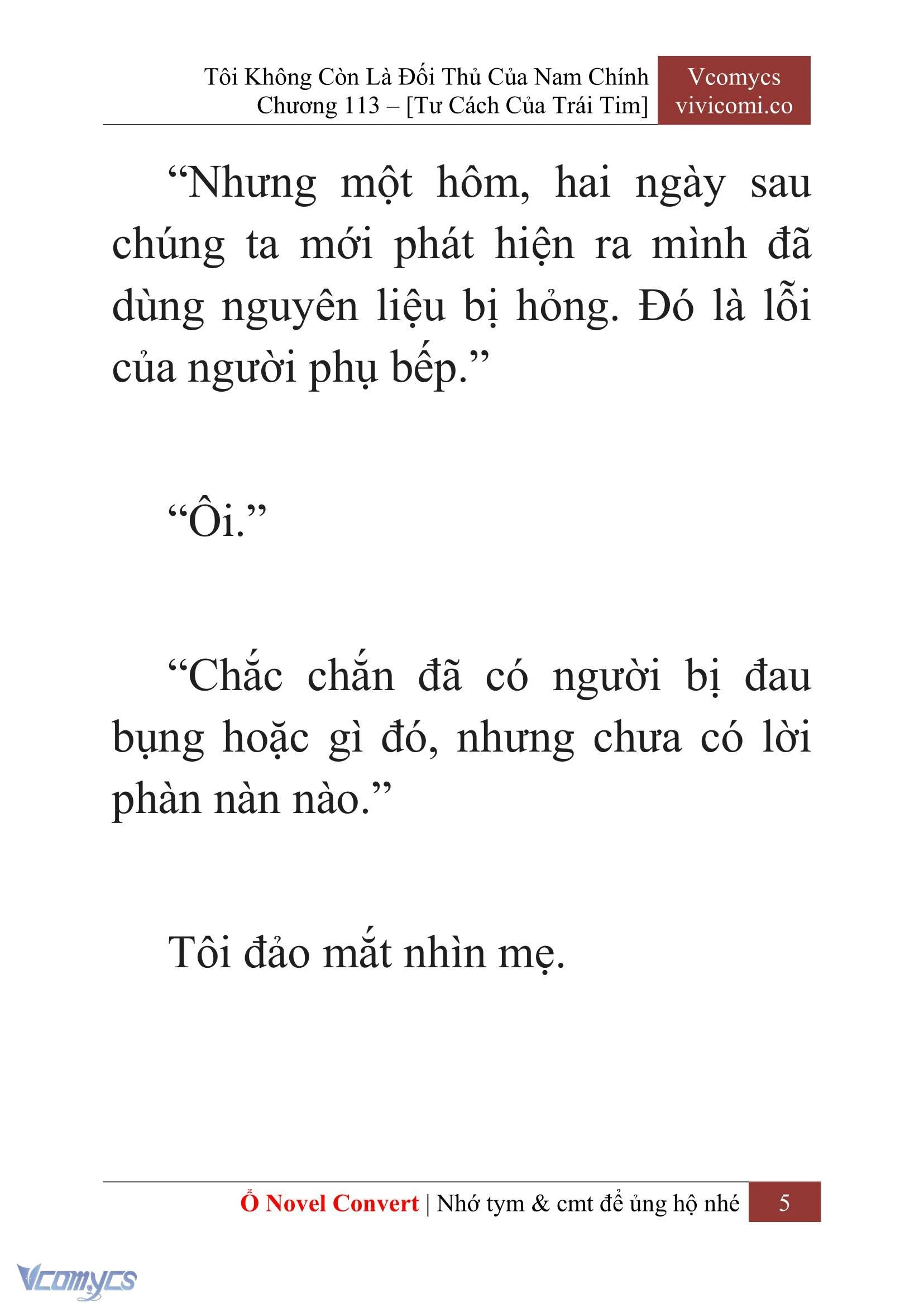 [Novel] Tôi Không Còn Là Đối Thủ Của Nam Chính Chapter  113 - 7