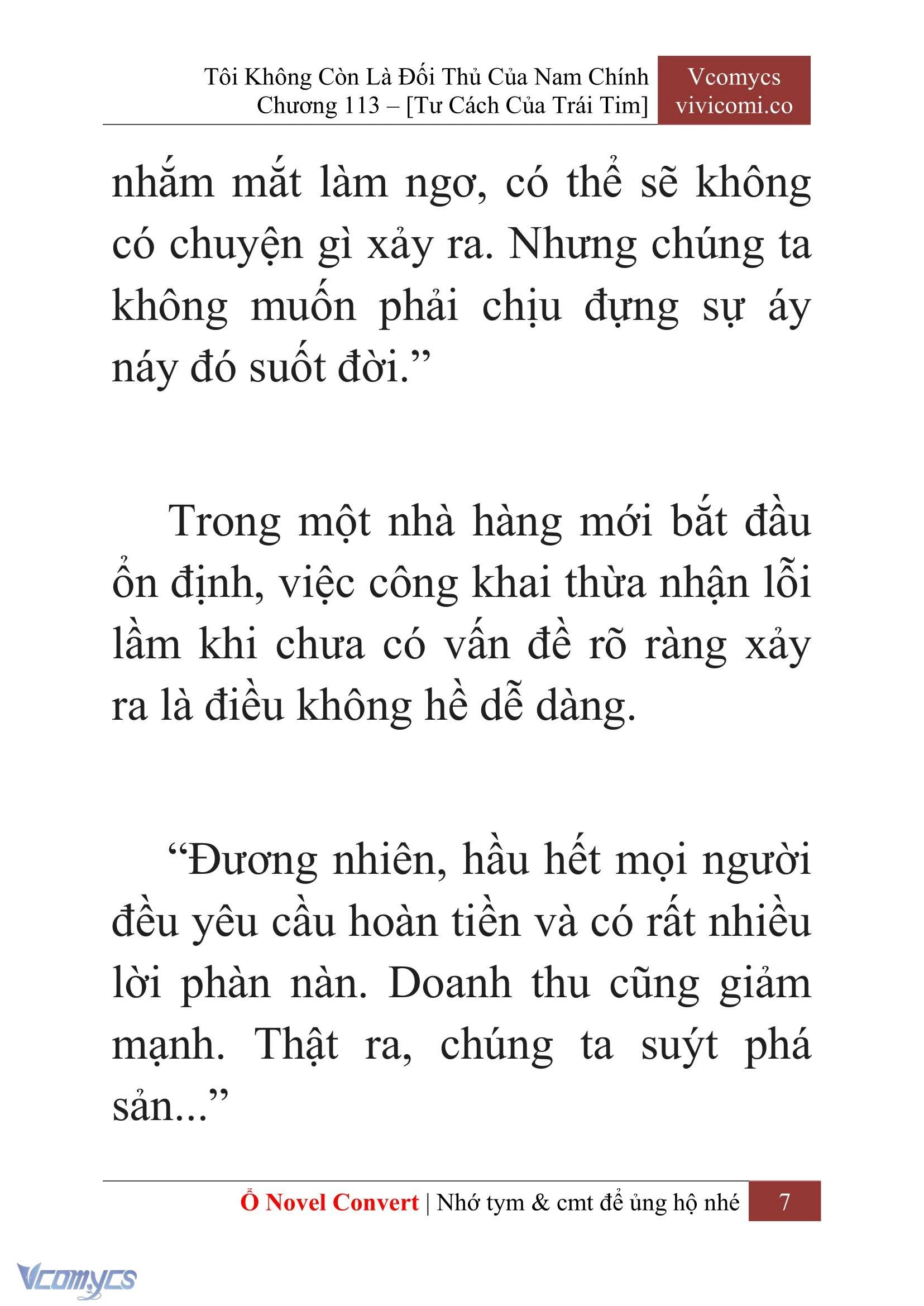 [Novel] Tôi Không Còn Là Đối Thủ Của Nam Chính Chapter  113 - 9