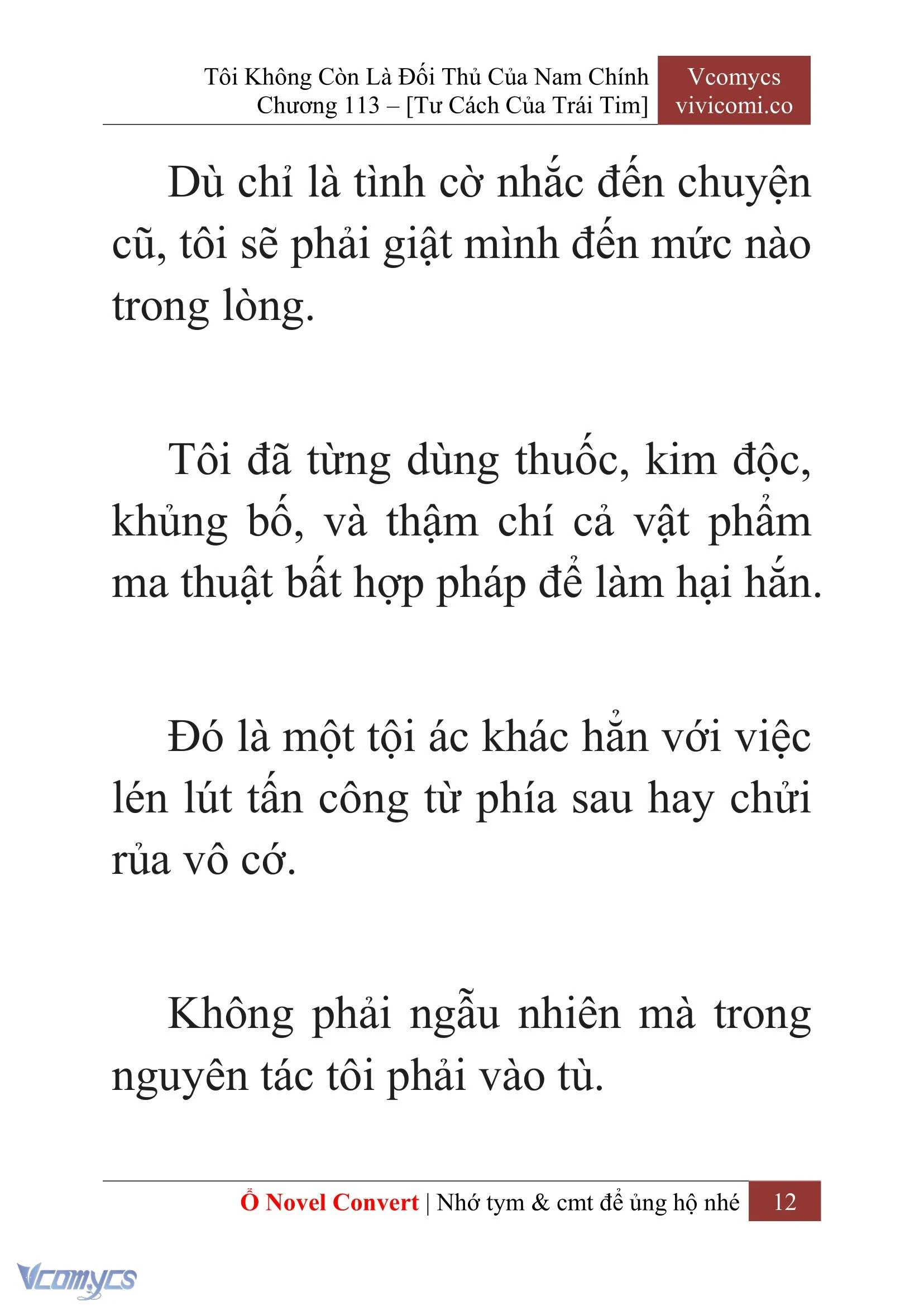 [Novel] Tôi Không Còn Là Đối Thủ Của Nam Chính Chapter  113 - 14