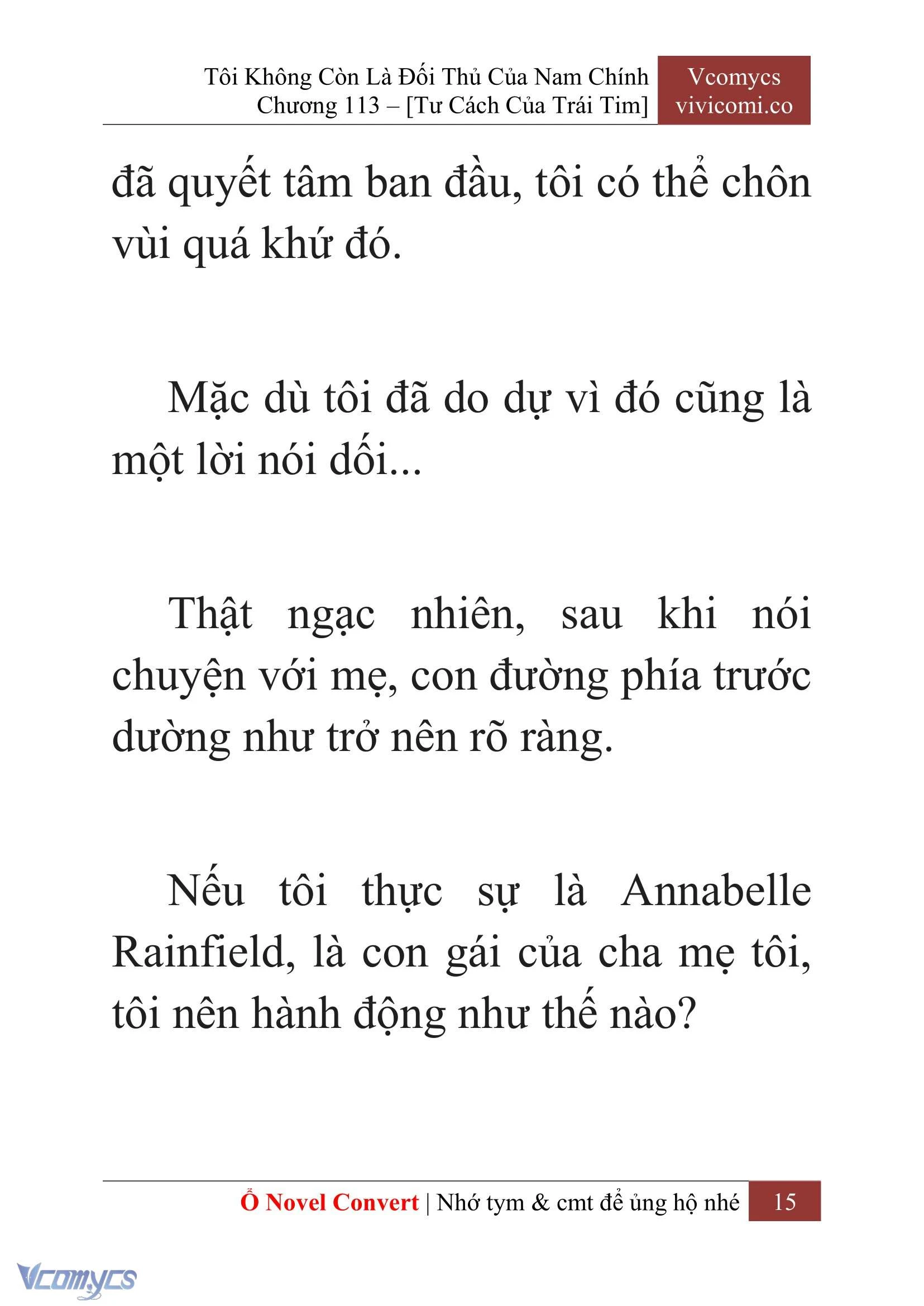 [Novel] Tôi Không Còn Là Đối Thủ Của Nam Chính Chapter  113 - 17