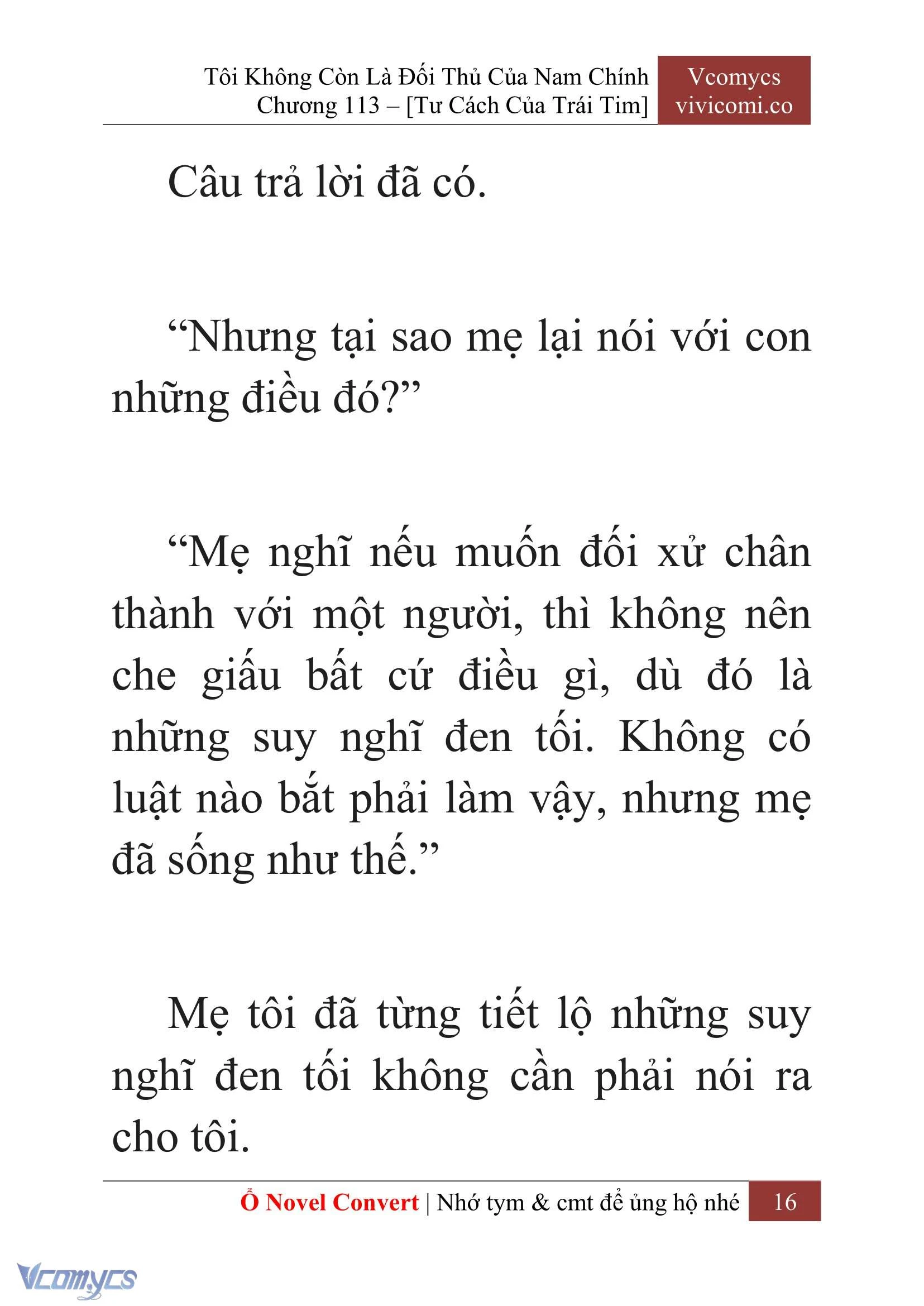 [Novel] Tôi Không Còn Là Đối Thủ Của Nam Chính Chapter  113 - 18