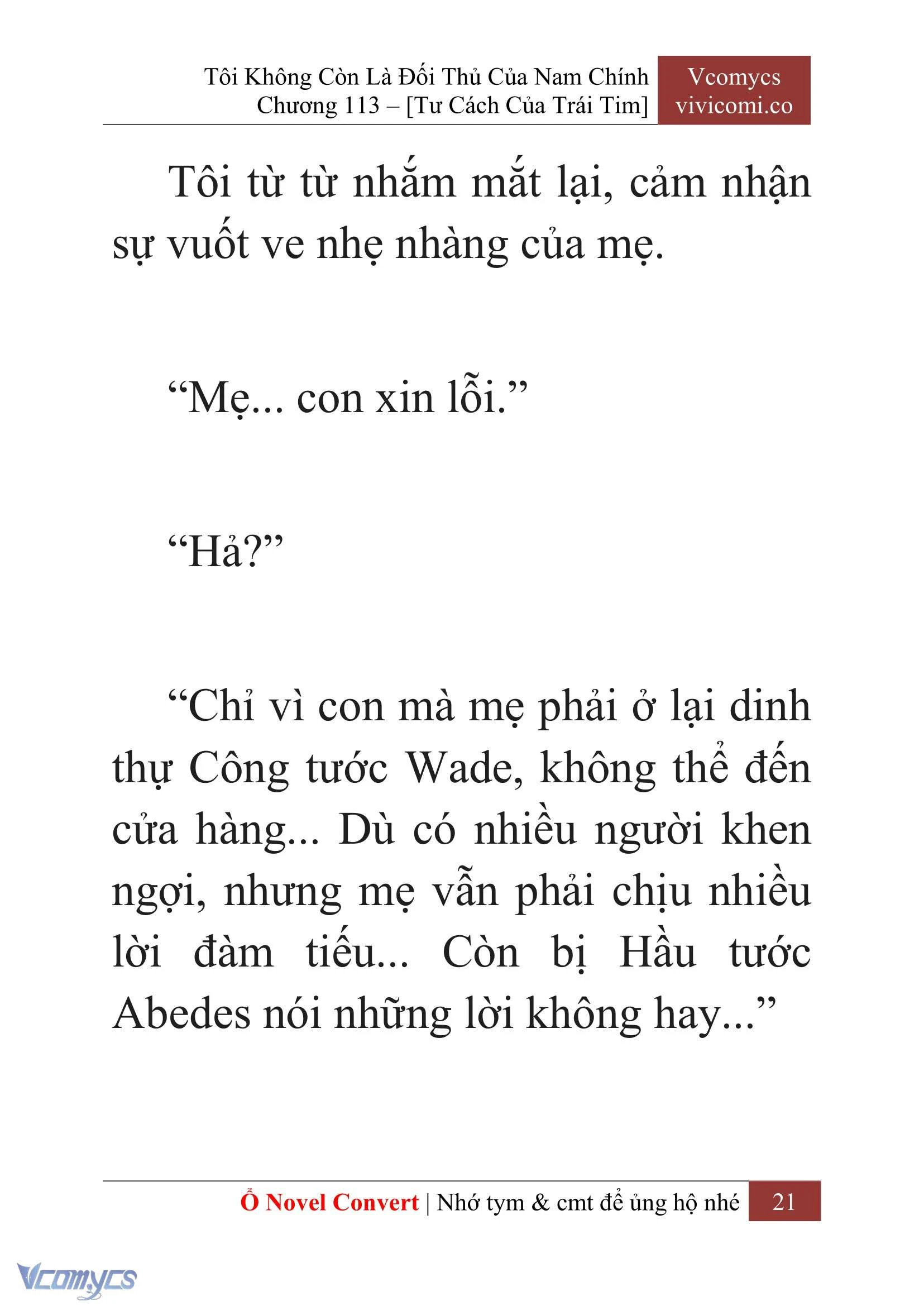 [Novel] Tôi Không Còn Là Đối Thủ Của Nam Chính Chapter  113 - 23