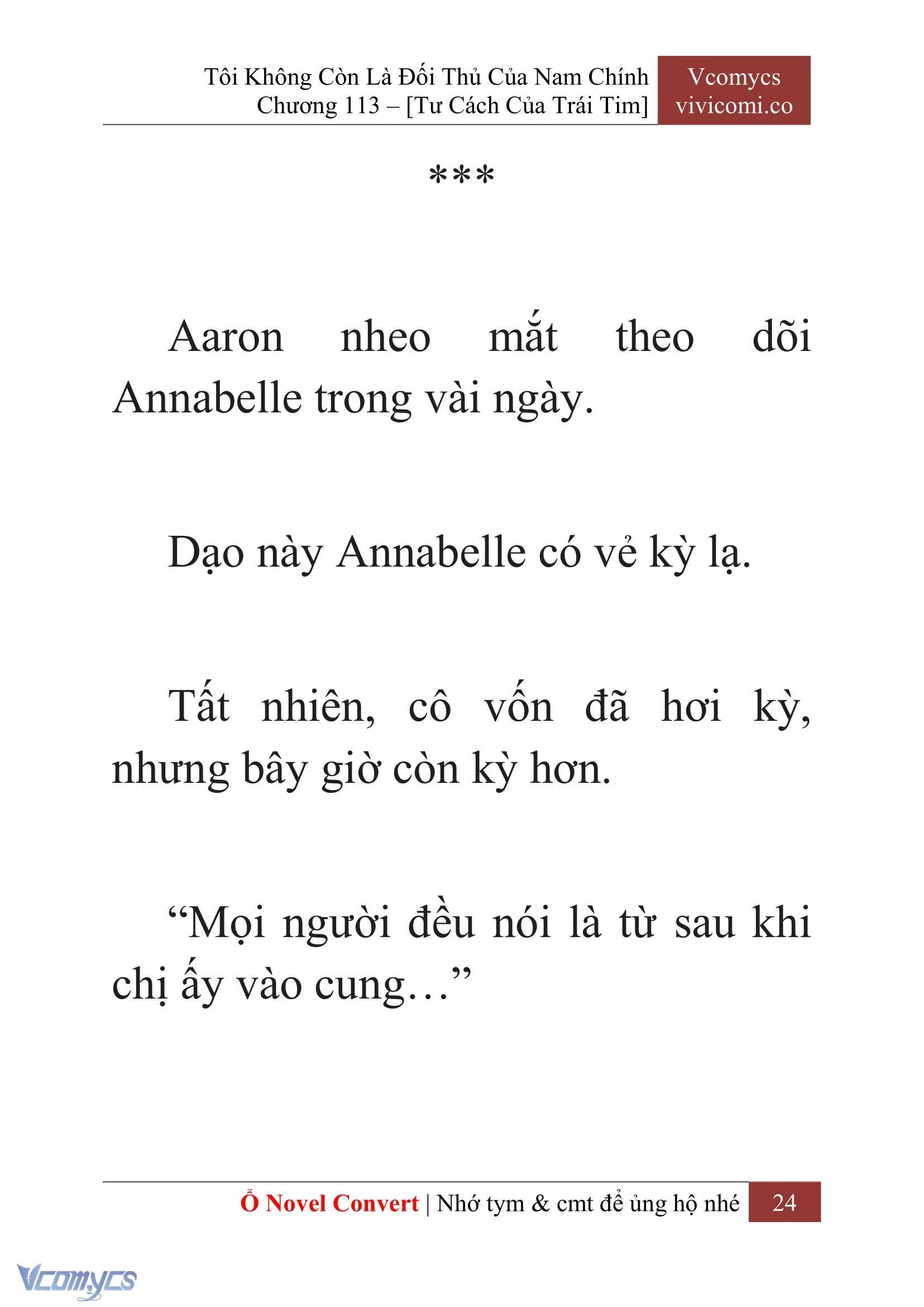 [Novel] Tôi Không Còn Là Đối Thủ Của Nam Chính Chapter  113 - 26