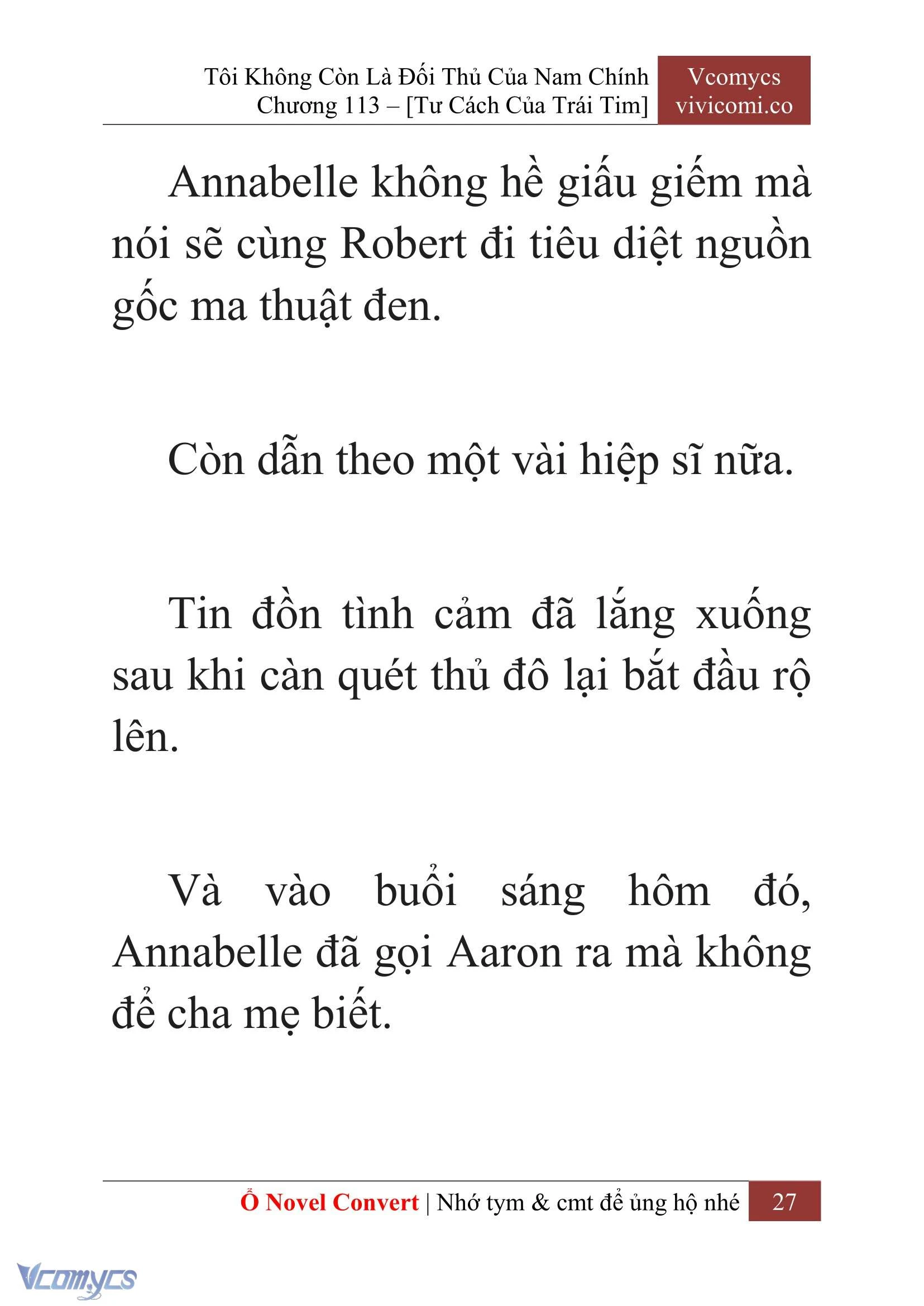 [Novel] Tôi Không Còn Là Đối Thủ Của Nam Chính Chapter  113 - 29