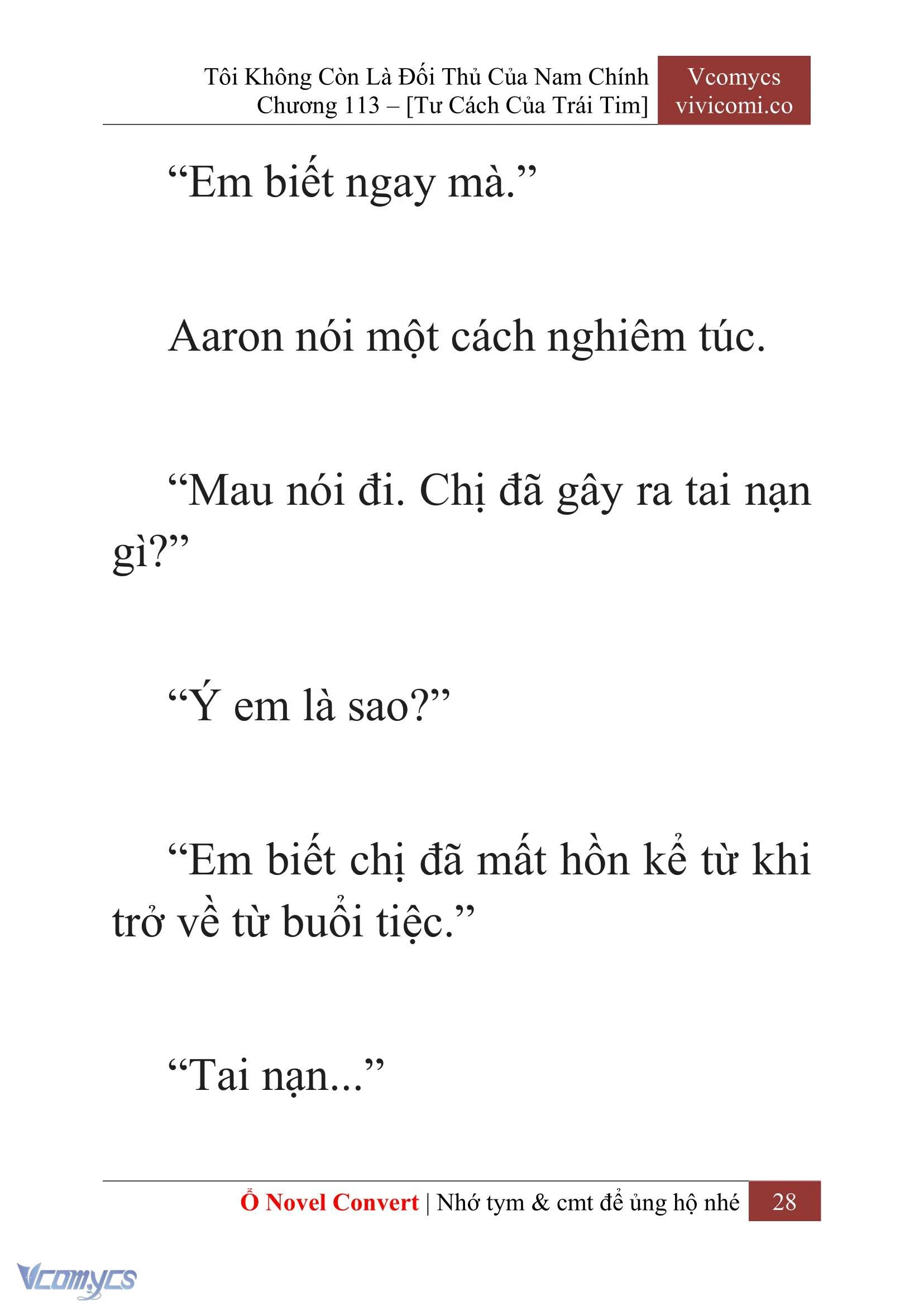 [Novel] Tôi Không Còn Là Đối Thủ Của Nam Chính Chapter  113 - 30