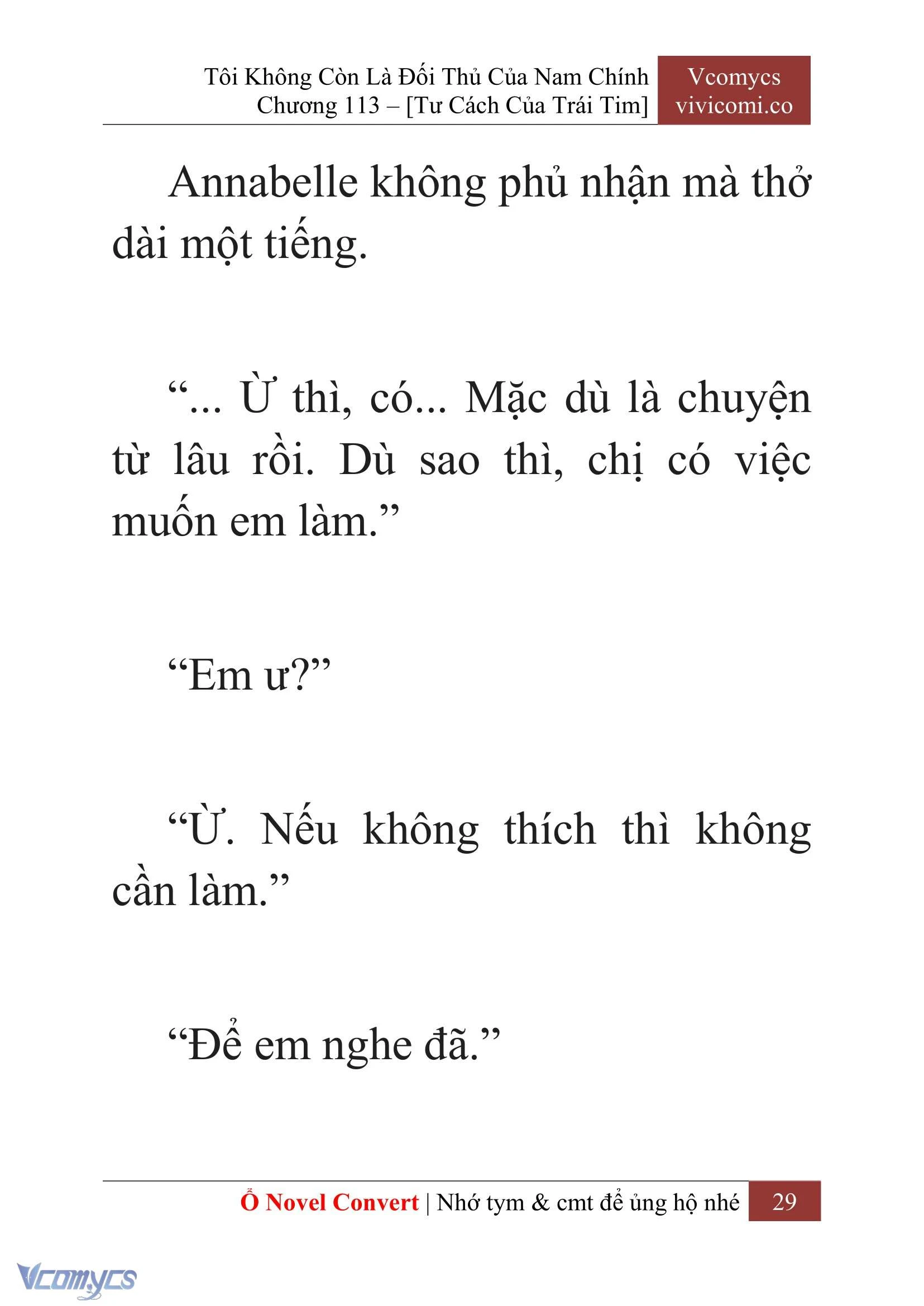 [Novel] Tôi Không Còn Là Đối Thủ Của Nam Chính Chapter  113 - 31